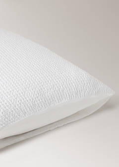 Two cotton waffle percale pillowcases 50x75 cm — White 3