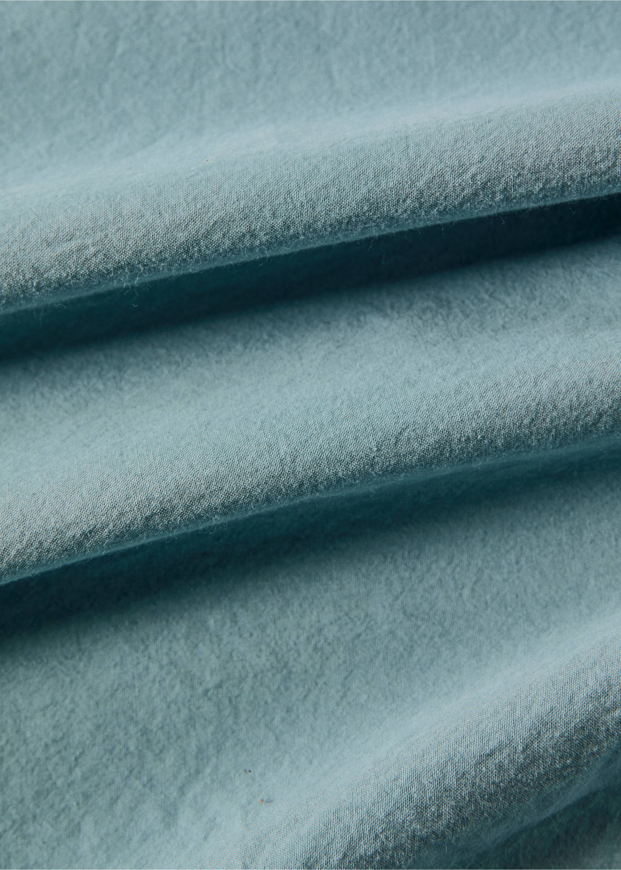 Housse de couette coton garment-dyed Lit 135/140 cm - Détail de l'article 1, Vert d´eau. Ref: 27042915-00.