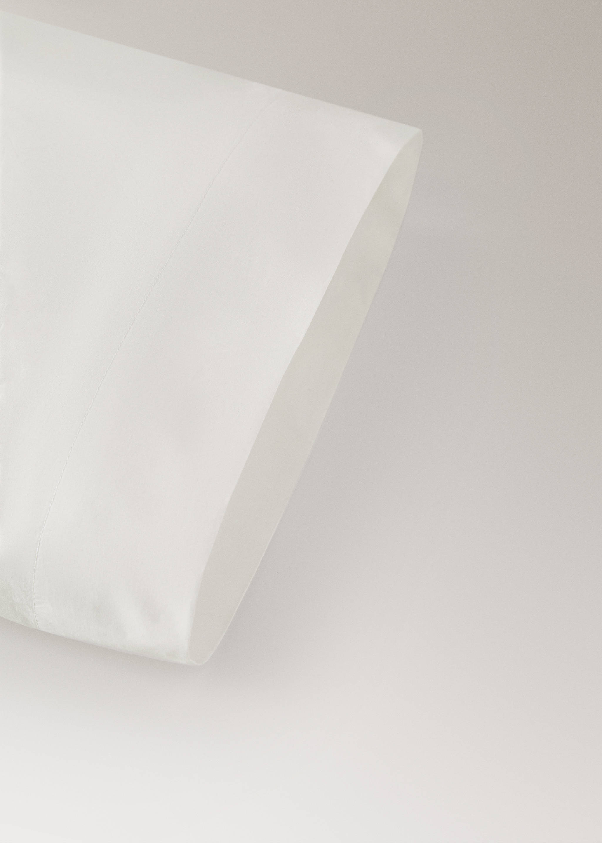 Percale cotton 200 thread pillow case 45x110cm - Details of the article 2