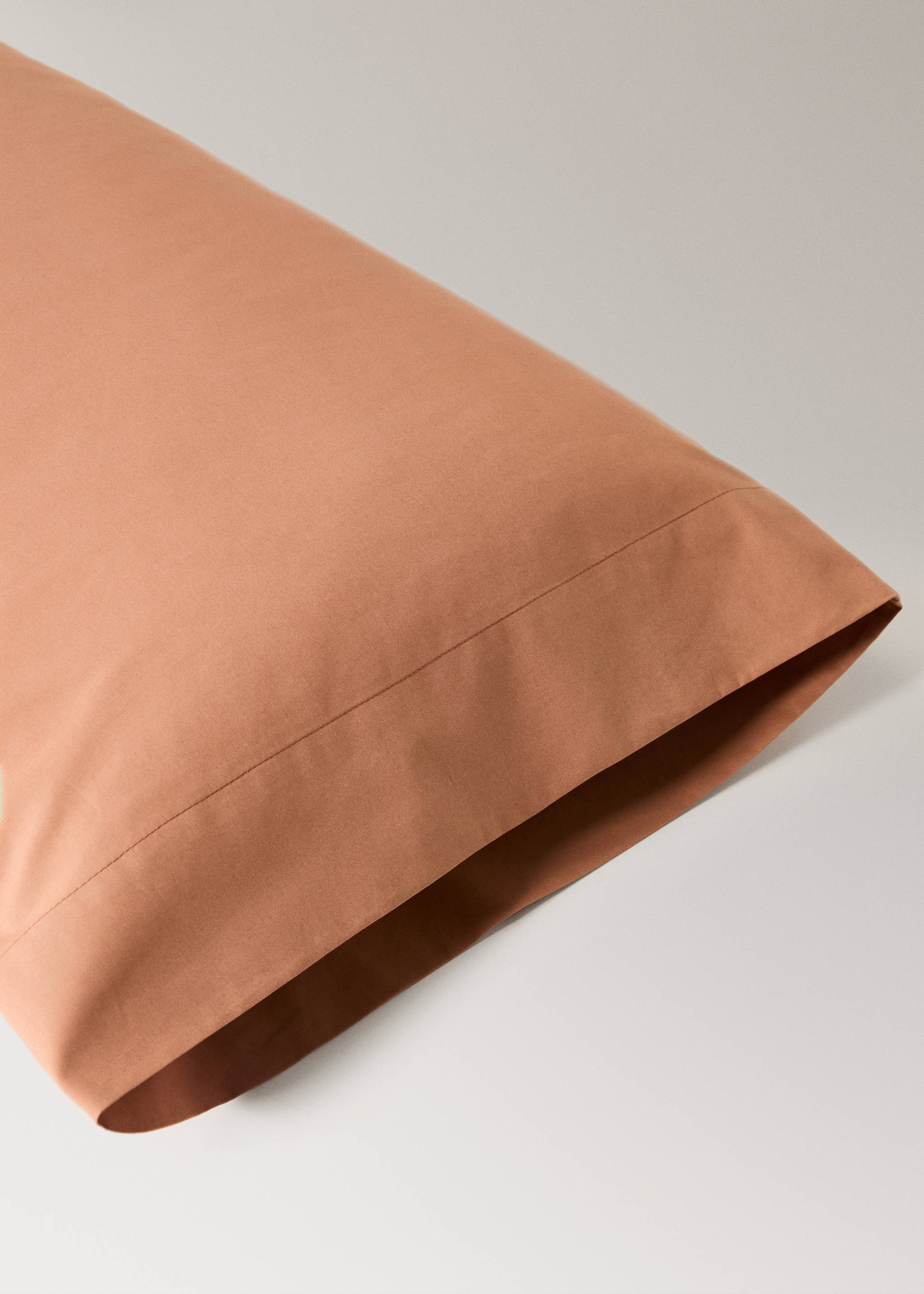 Percale cotton 200 thread pillow case 45x110cm - Details of the article 2