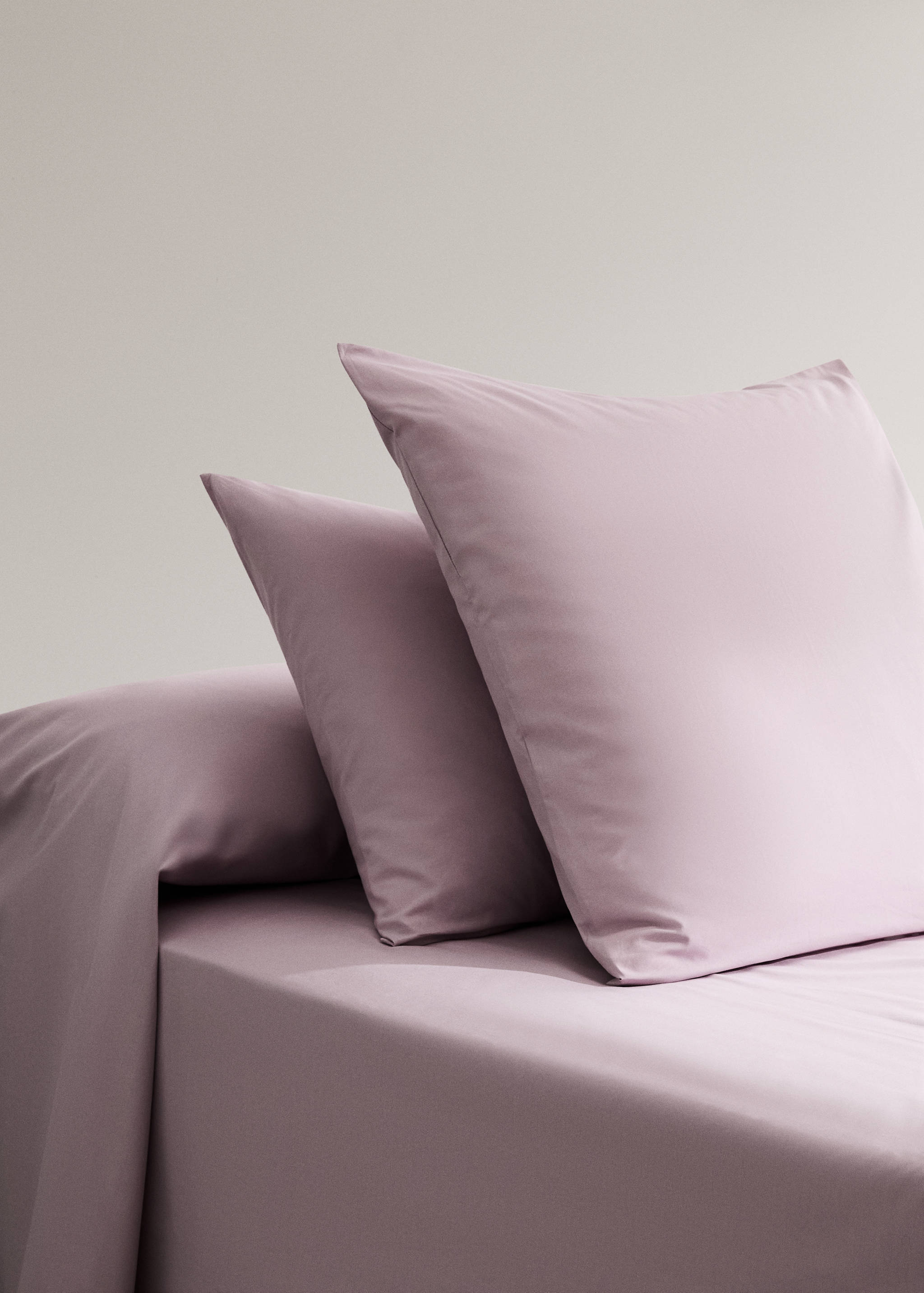 Percale cotton 200 thread pillow case 45x110cm - General plane