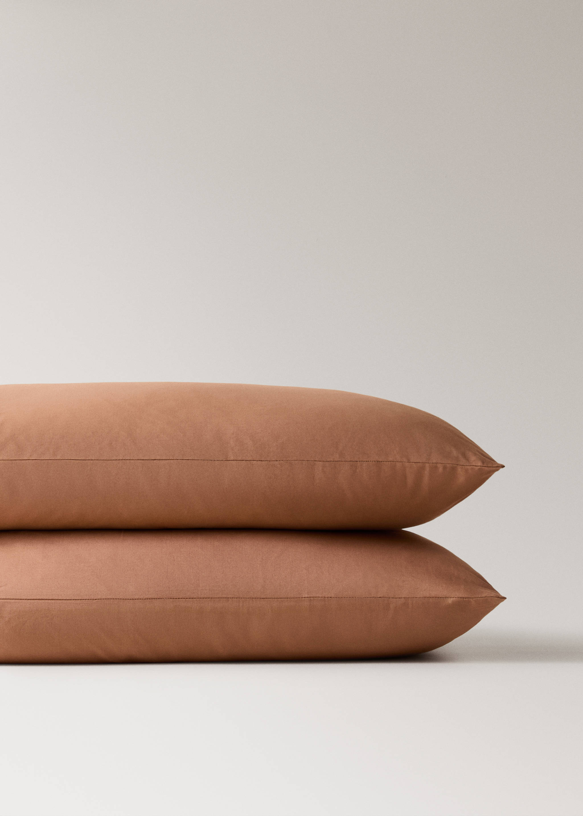 Two 200-thread count percale cotton pillowcases 50x75cm - Details of the article 3