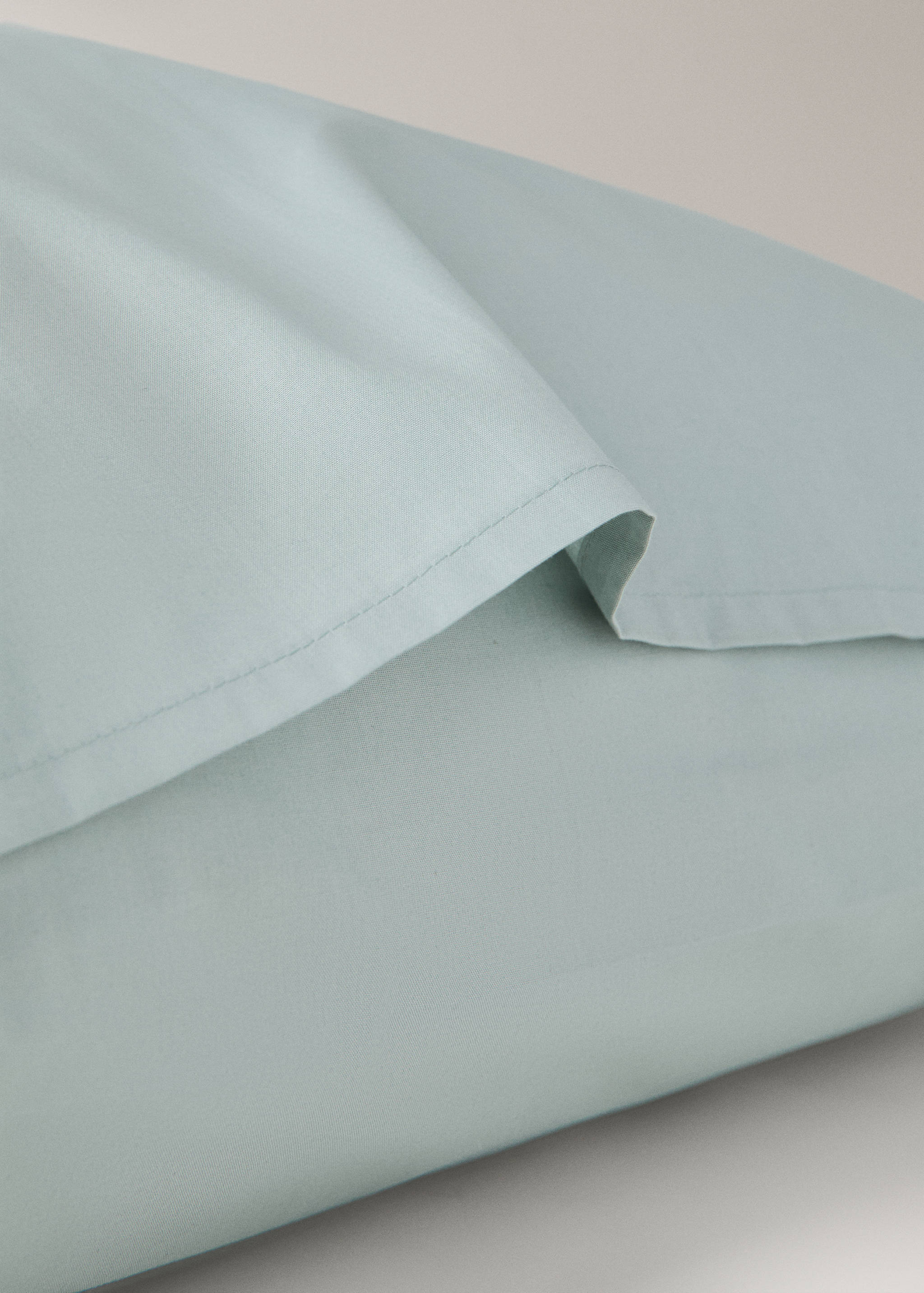 Two 200-thread count percale cotton pillowcases 50x75cm - Details of the article 1