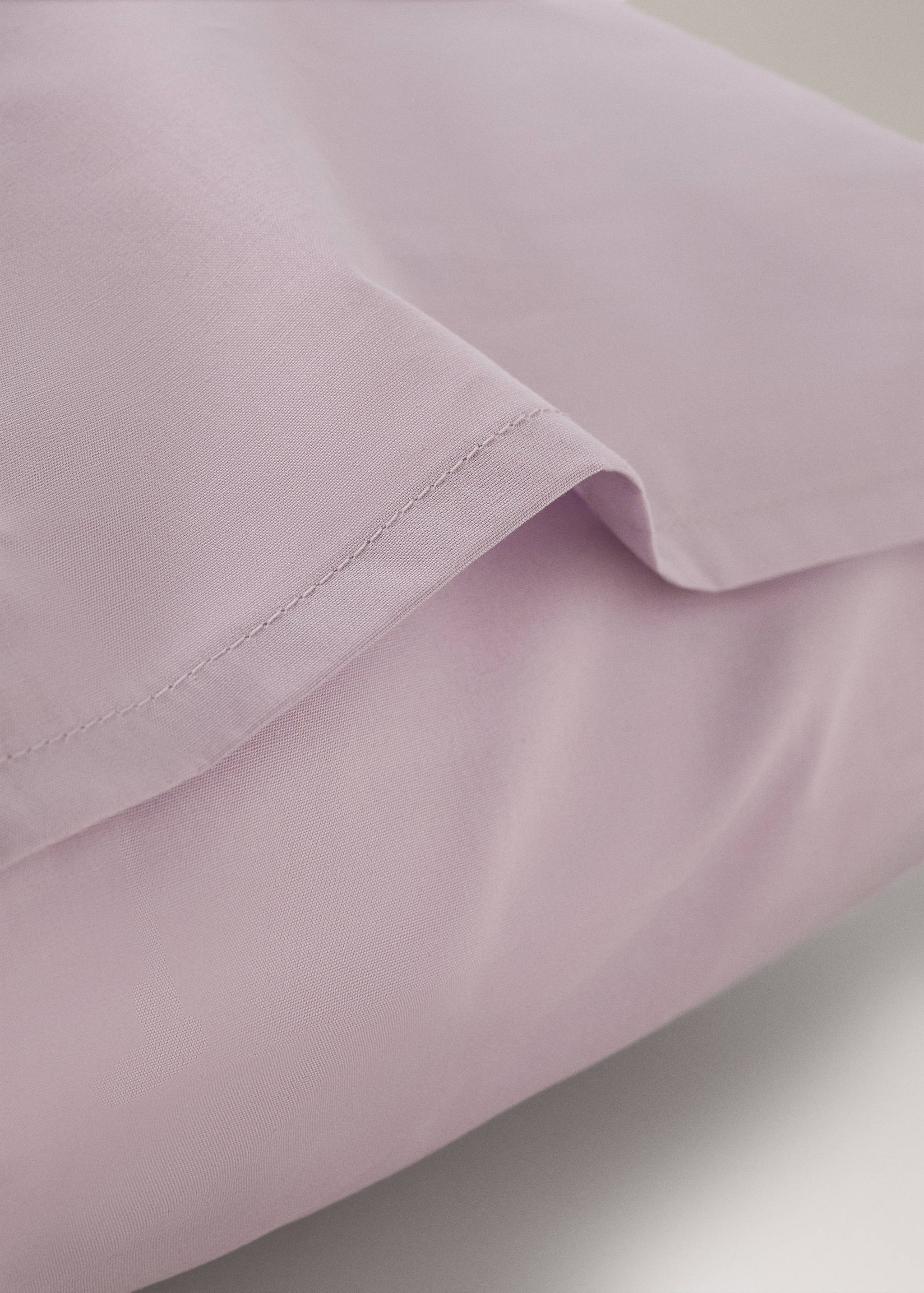 Two 200-thread count percale cotton pillowcases 50x75cm - Details of the article 1