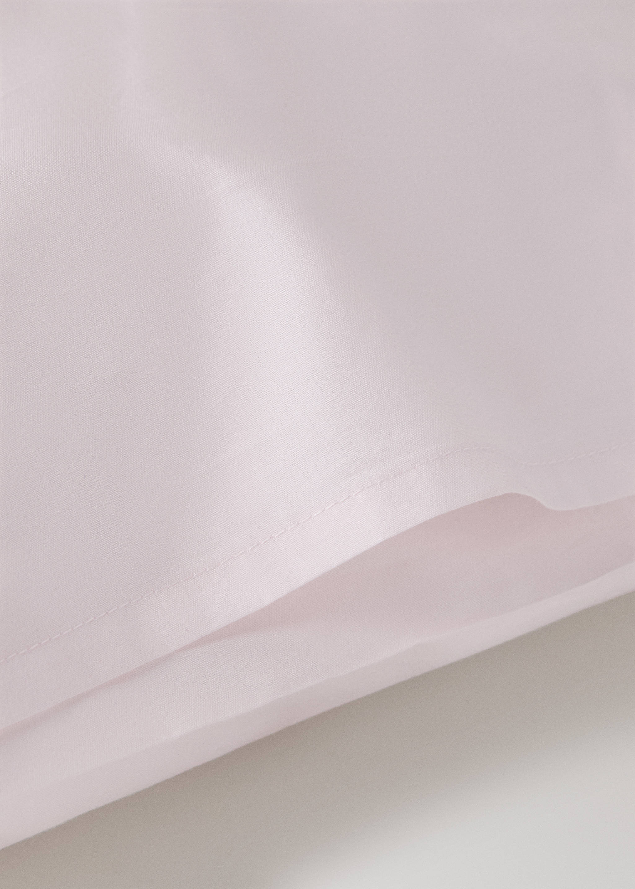 Two 200-thread count percale cotton pillowcases 50x75cm - Details of the article 1