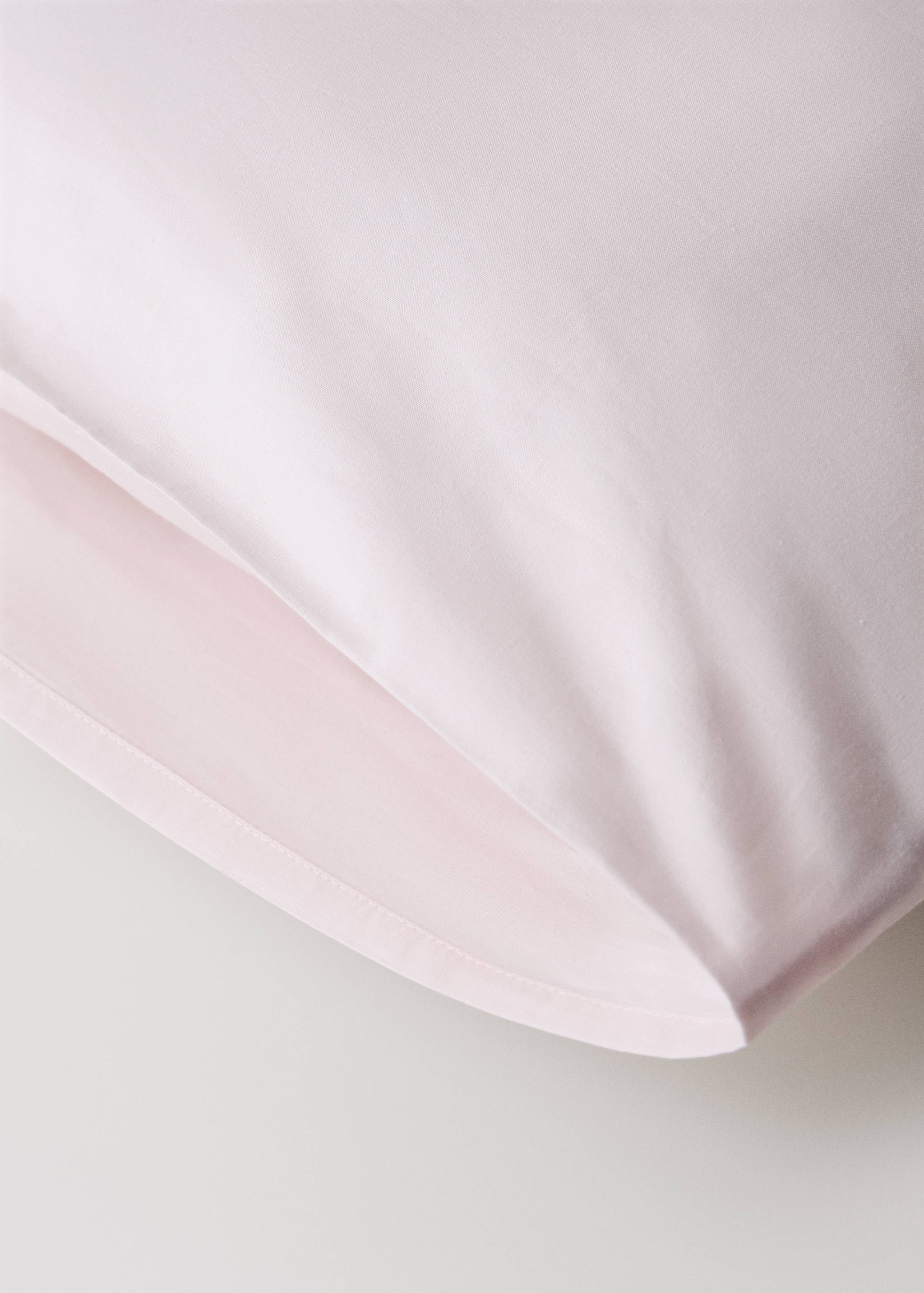 Two 200-thread count percale cotton pillowcases 50x75cm - Details of the article 2