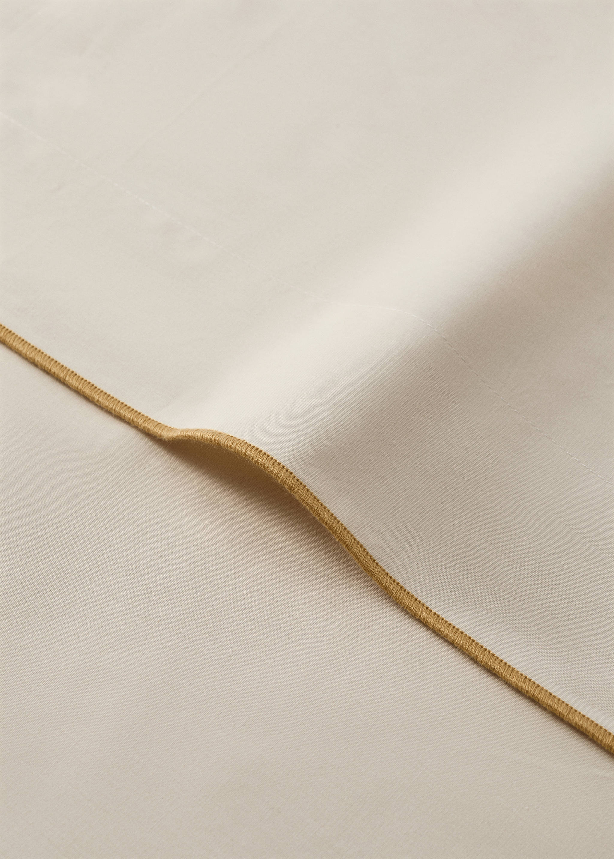 Reversible colour percale cotton pillow cover 45x110cm - Details of the article 1