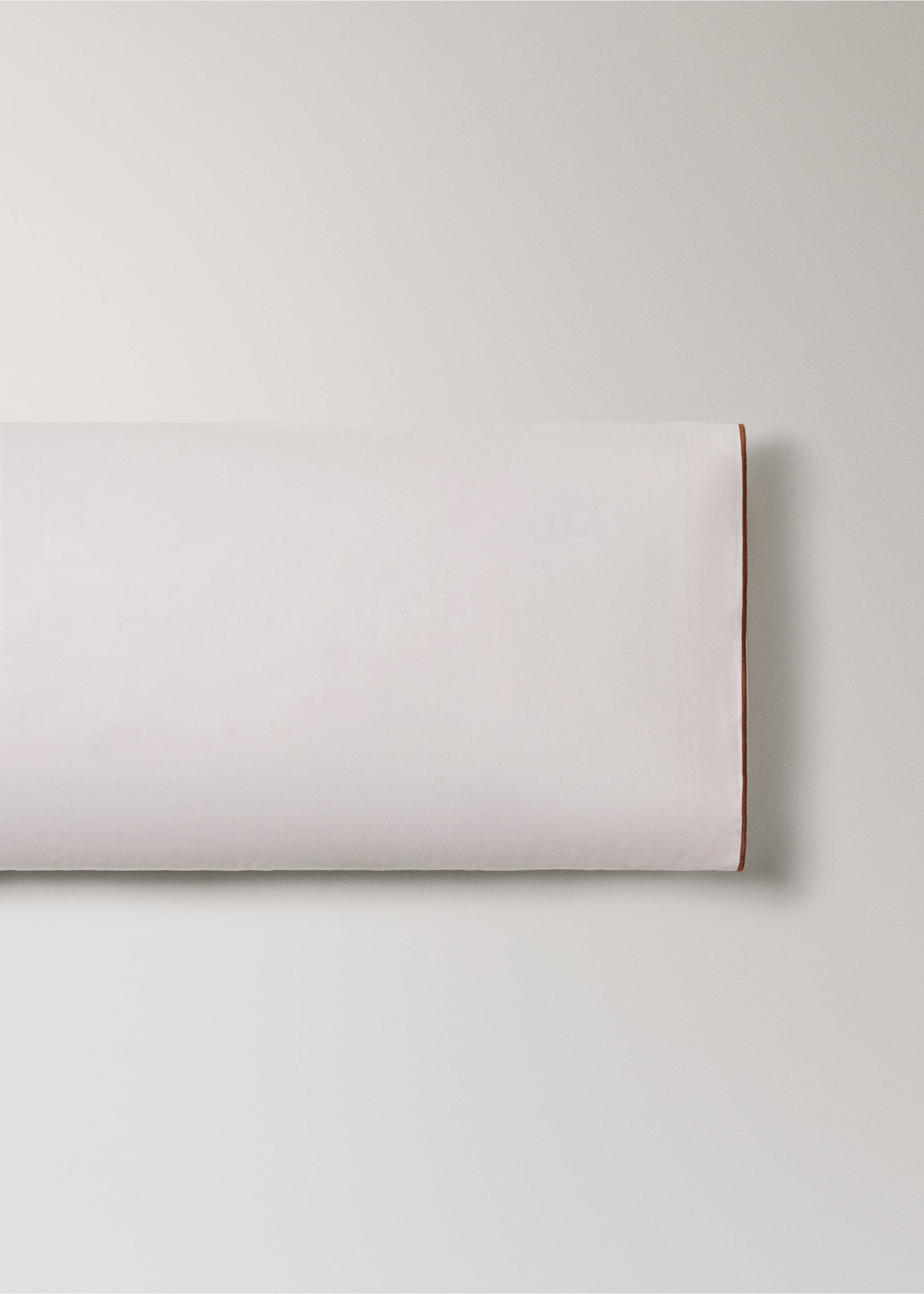 Taie d'oreiller percale de coton couleur réversible 45x110 cm - Article sans modèle, Rose. Ref: 27042919-00.