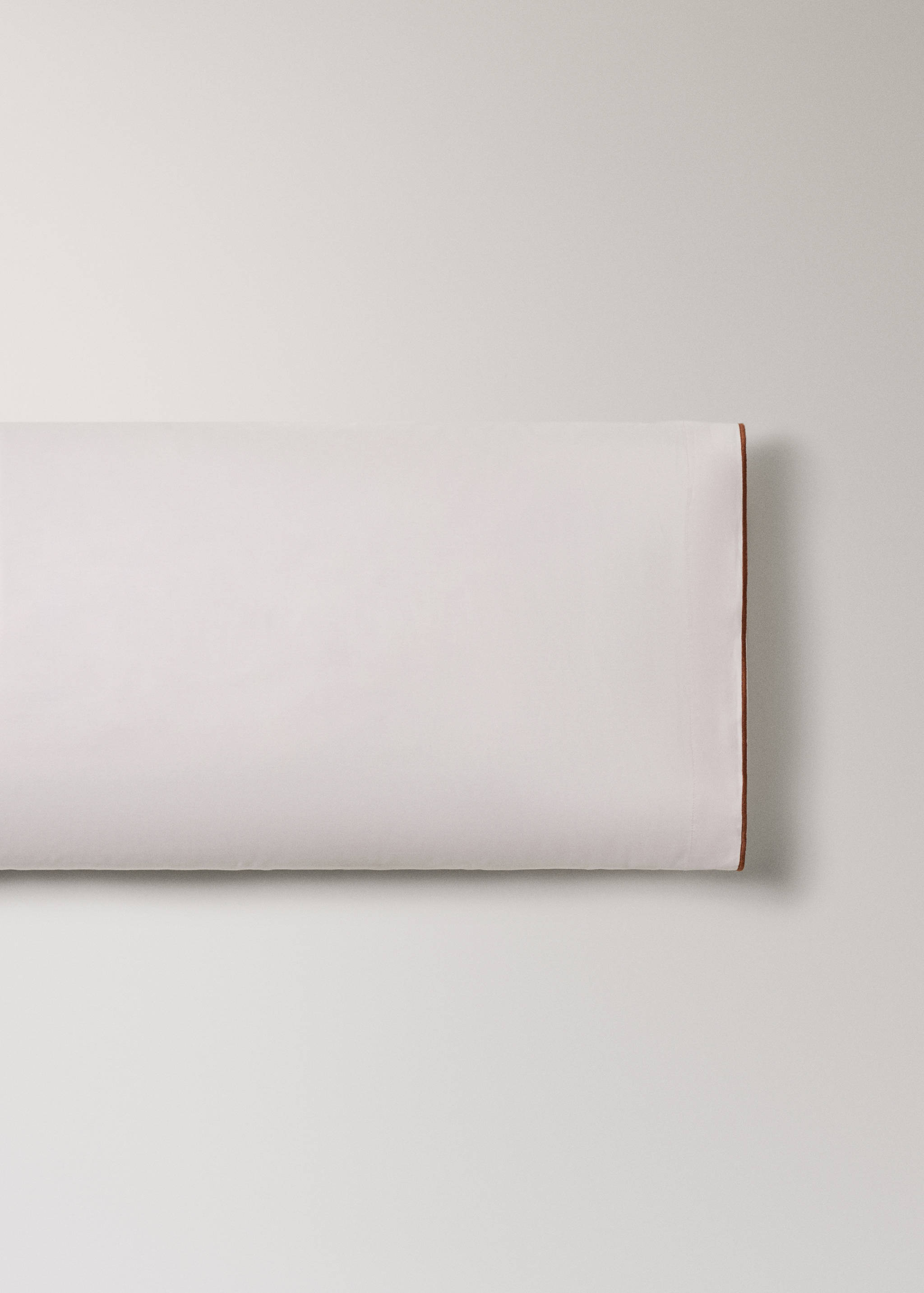 Taie d'oreiller percale de coton couleur réversible 45x110 cm - Article sans modèle