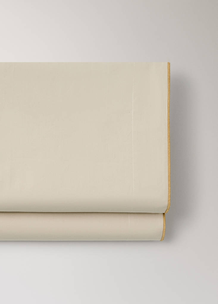 Sábana encimera algodón percal color reversible Cama 90 cm