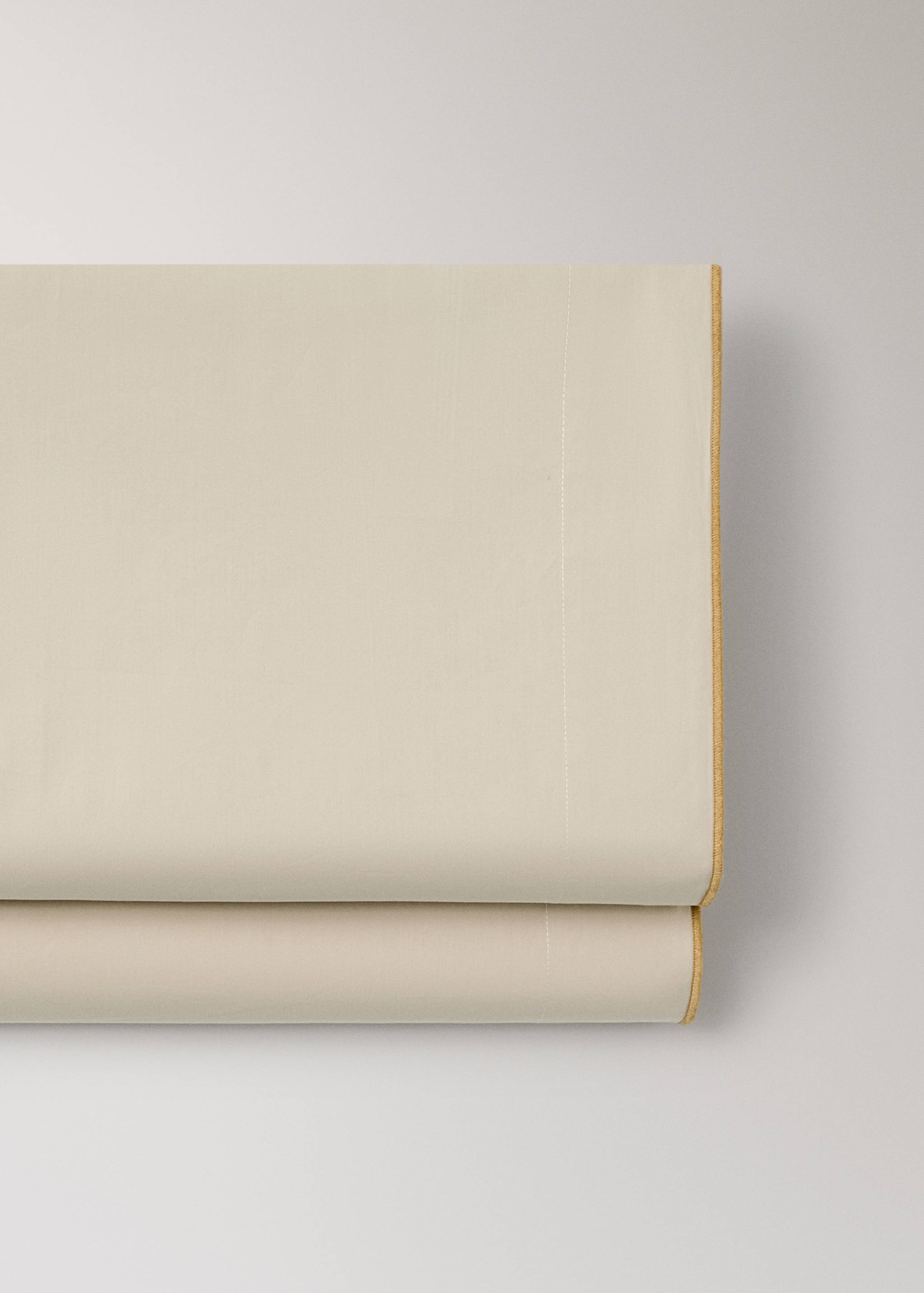 Reversible colour percale cotton top sheet for 135/140cm bed - Details of the article 2