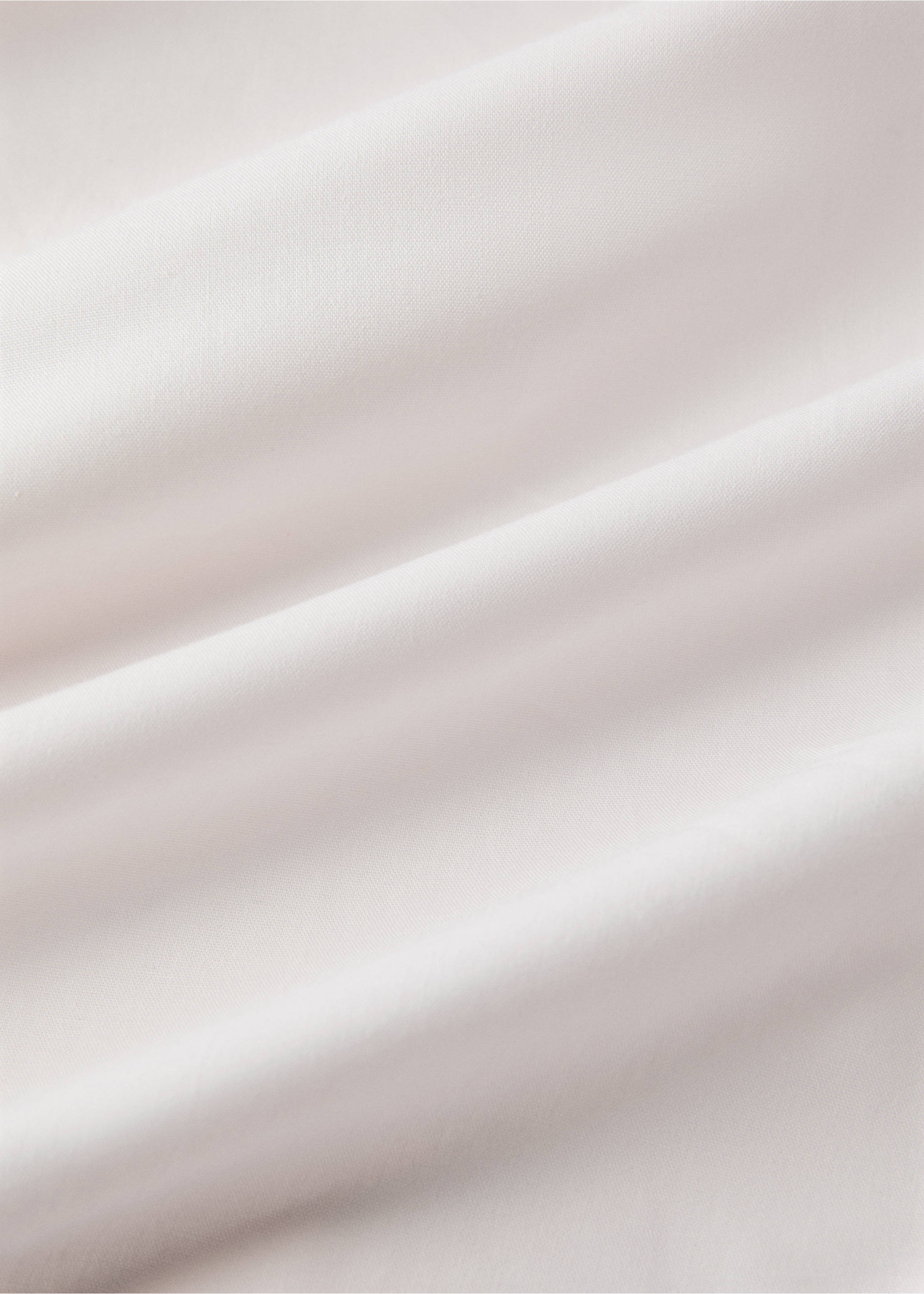 Reversible colour percale cotton top sheet for 135/140cm bed - Details of the article 3, Pink. Ref: 27042921-00.