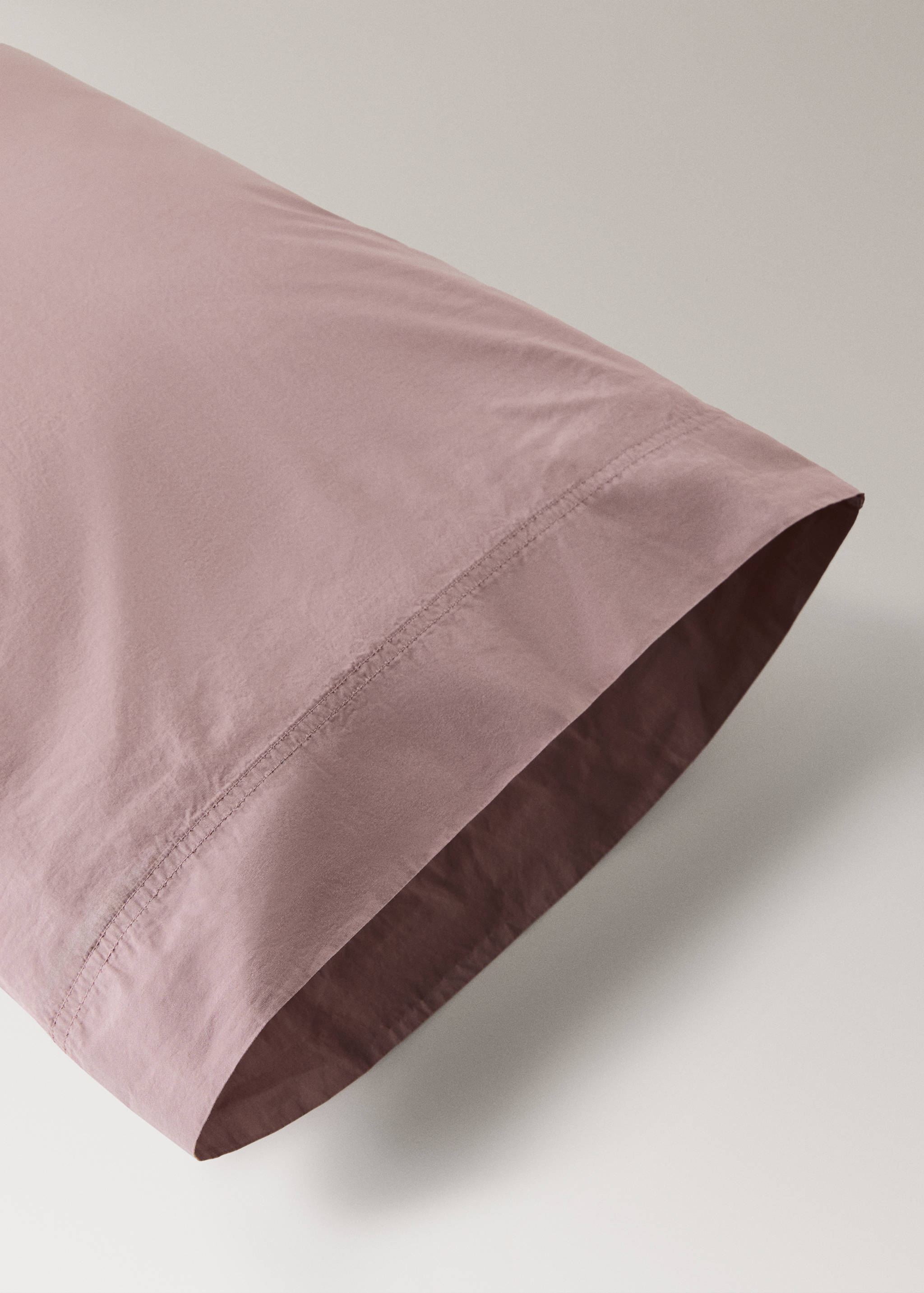 Funda almohada doble pespunte 300 hilos algodón 45x 110 cm - Detalle del artículo 2