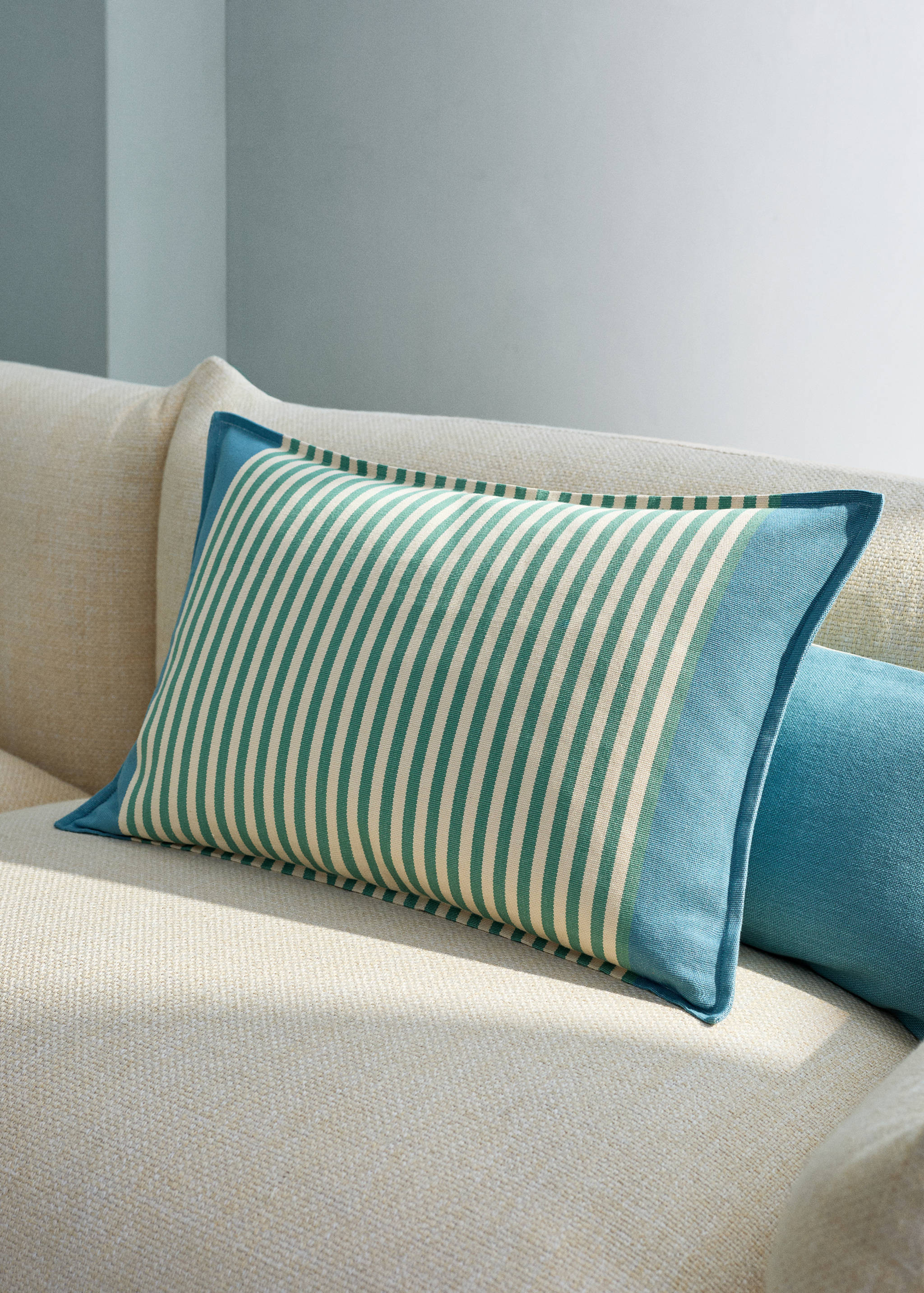 Cotton stripe cushion cover 40x60 cm - General plane