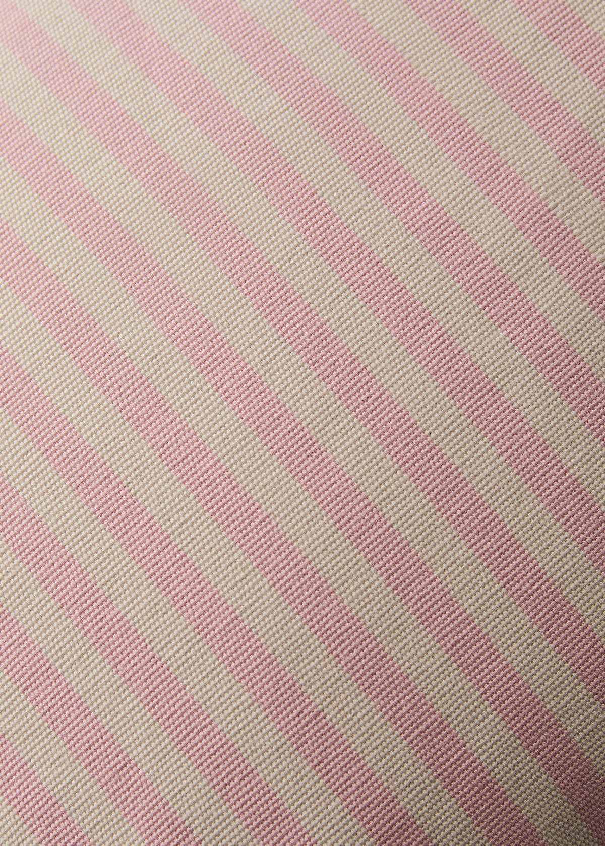 Cotton stripe cushion cover 40x60 cm — Pastel Pink