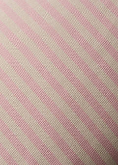 Cotton stripe cushion cover 40x60 cm — Pastel Pink 4