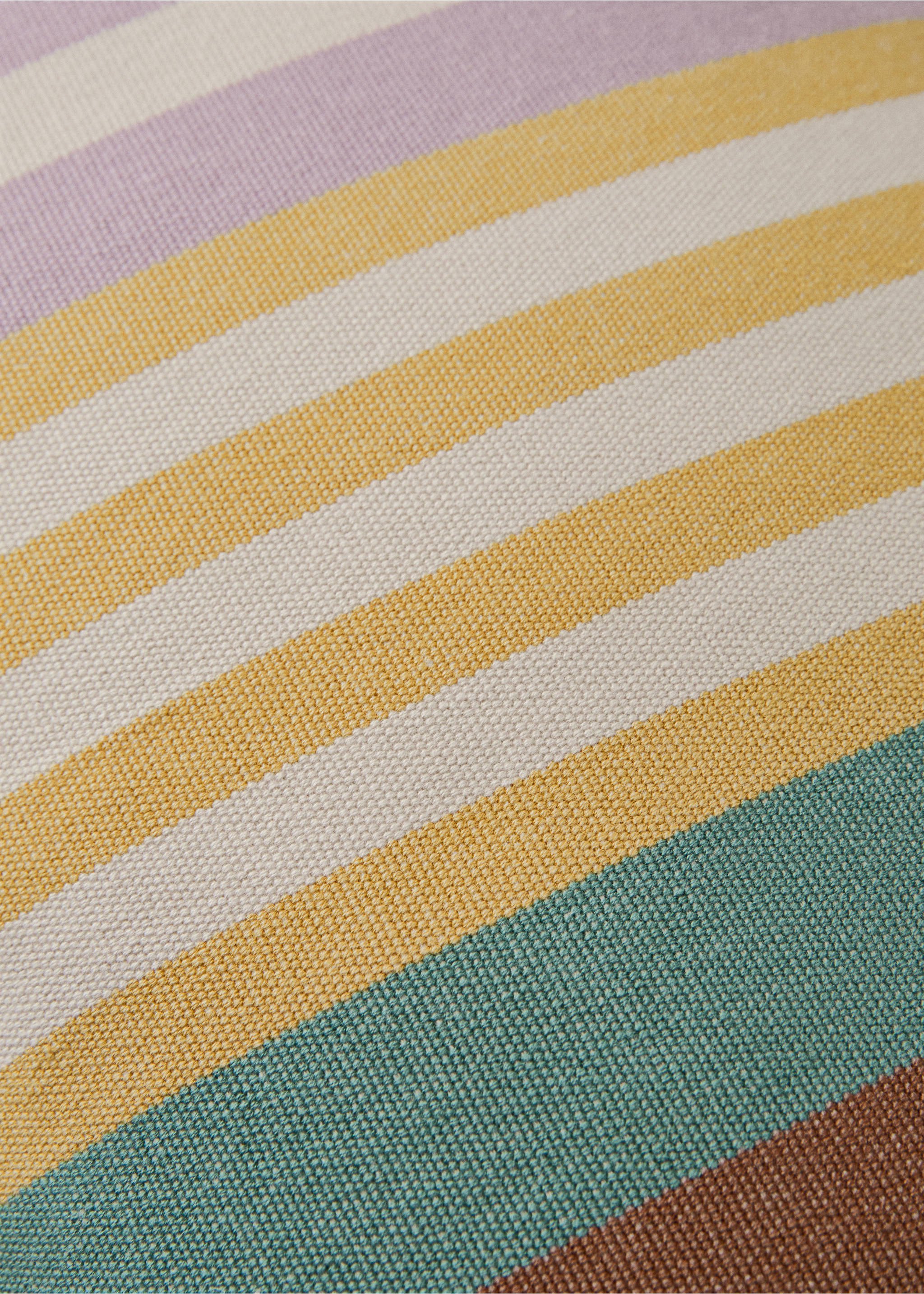 Pamut párnahuzat csíkos dizájnnal, 30x50 cm - A termék adatai 3, Zöld. Ref: 27042924-00.