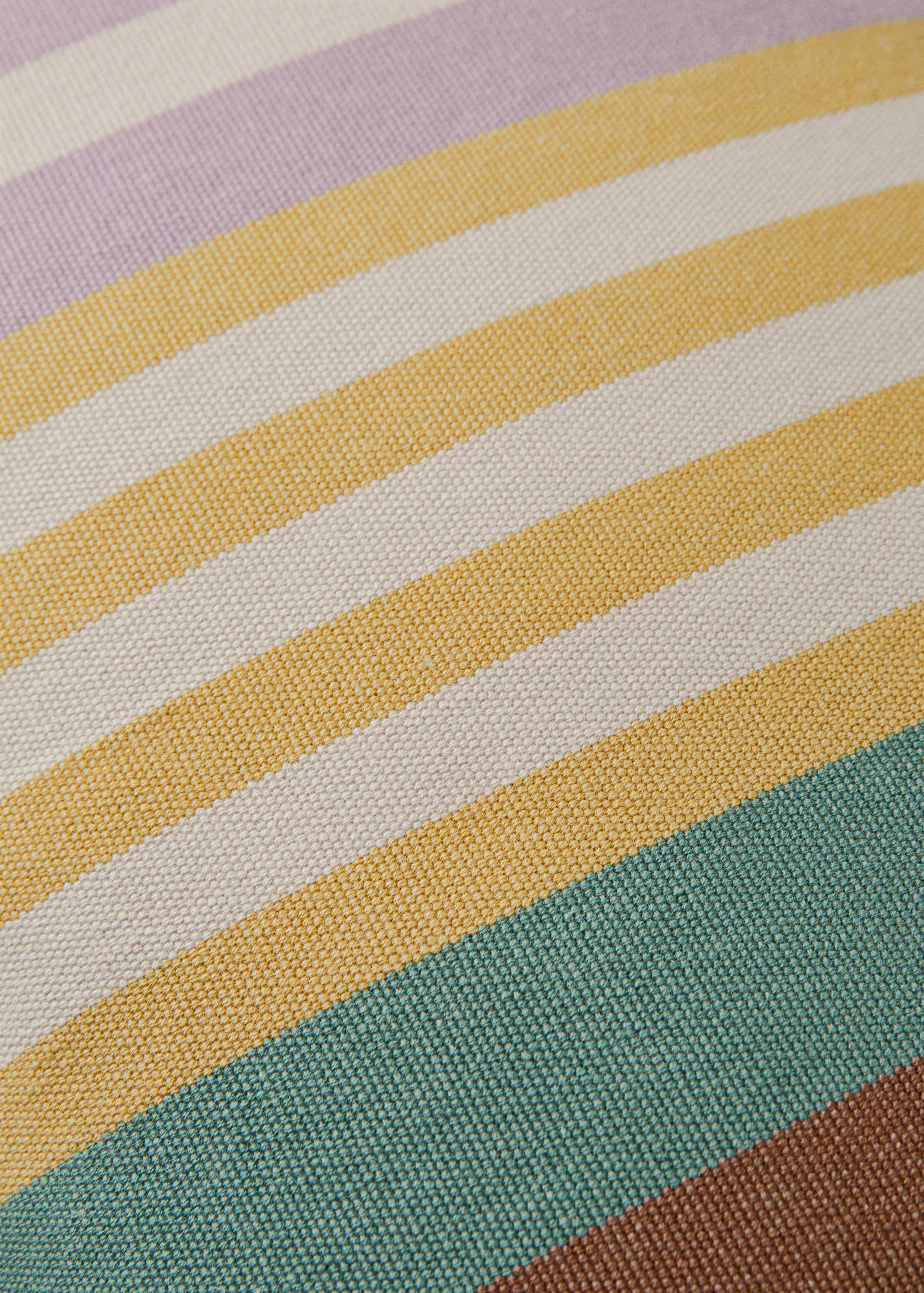 Housse de coussin coton modèle à rayures 30x50 cm - Détail de l'article 3