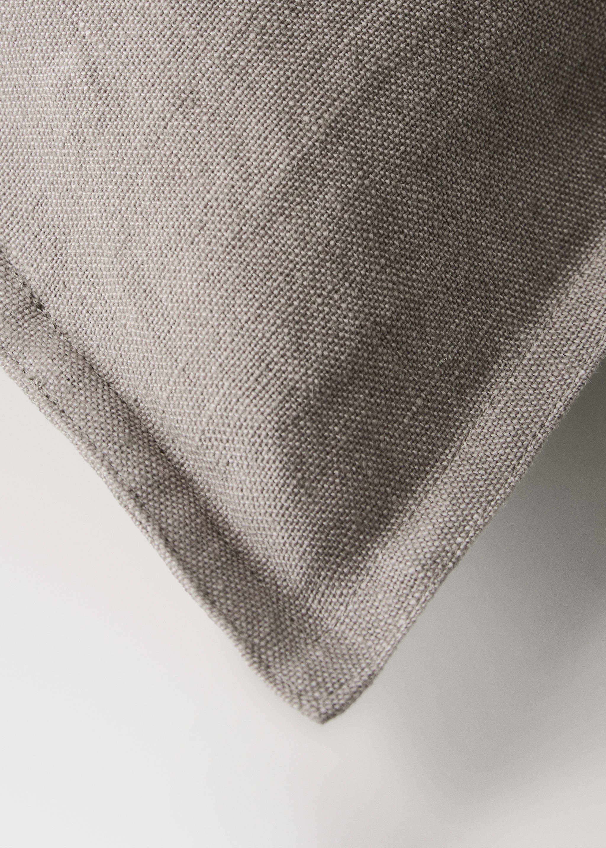 Linen cushion cover with flange 30x50 cm - Details of the article 2