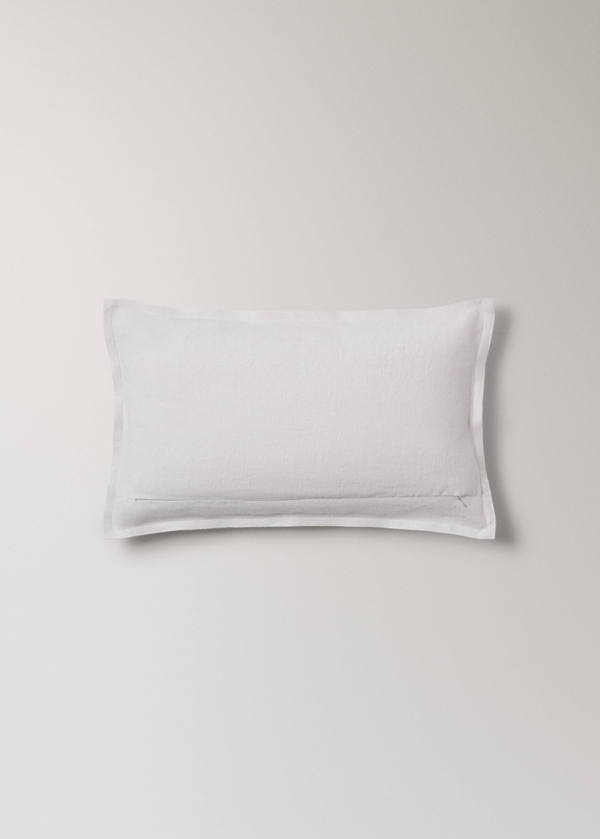 Linen cushion cover with flange 30x50 cm - Details of the article 1