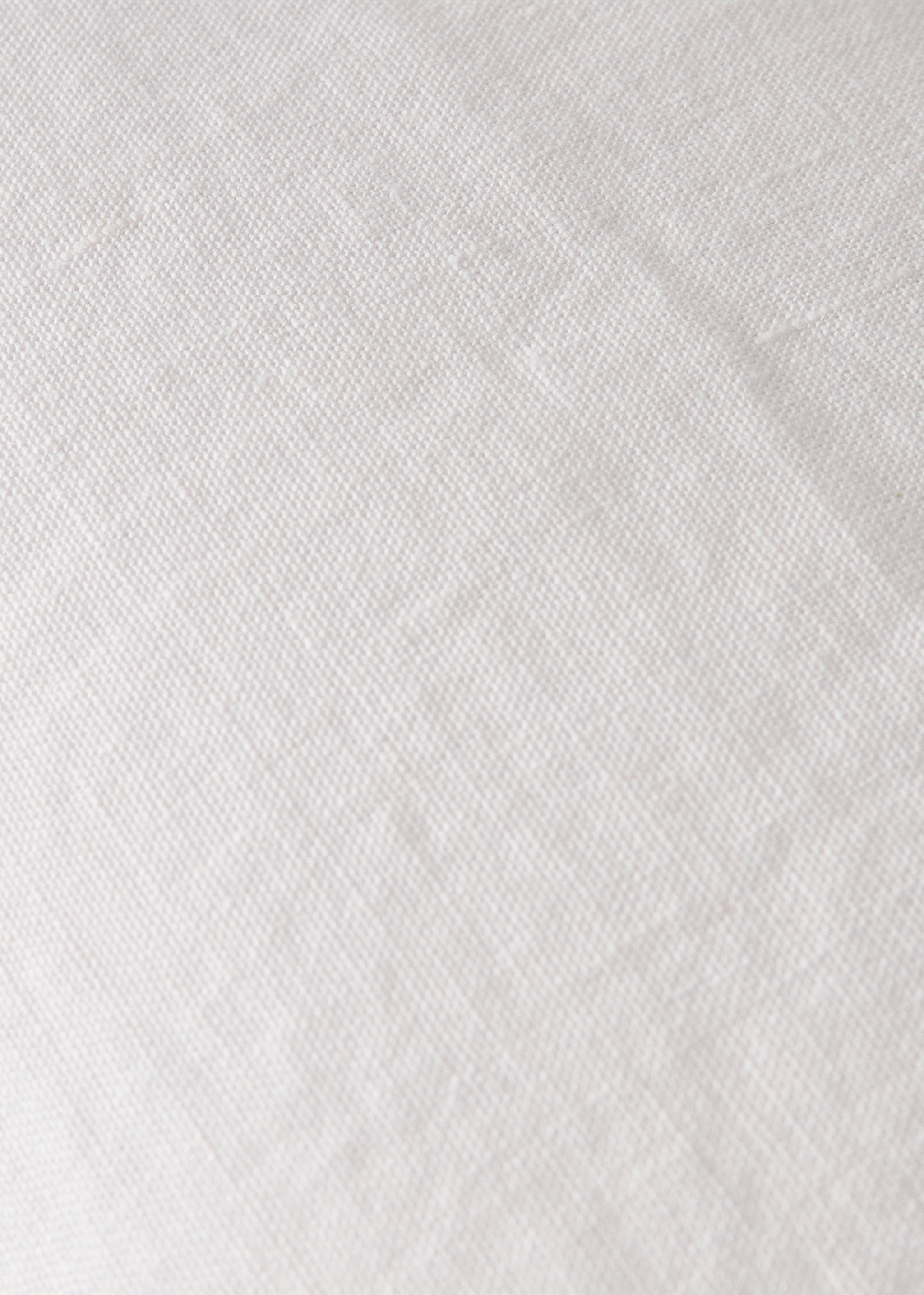 Linen cushion cover with flange 30x50 cm - Details of the article 4, Light Heather Grey. Ref: 27042928-00.