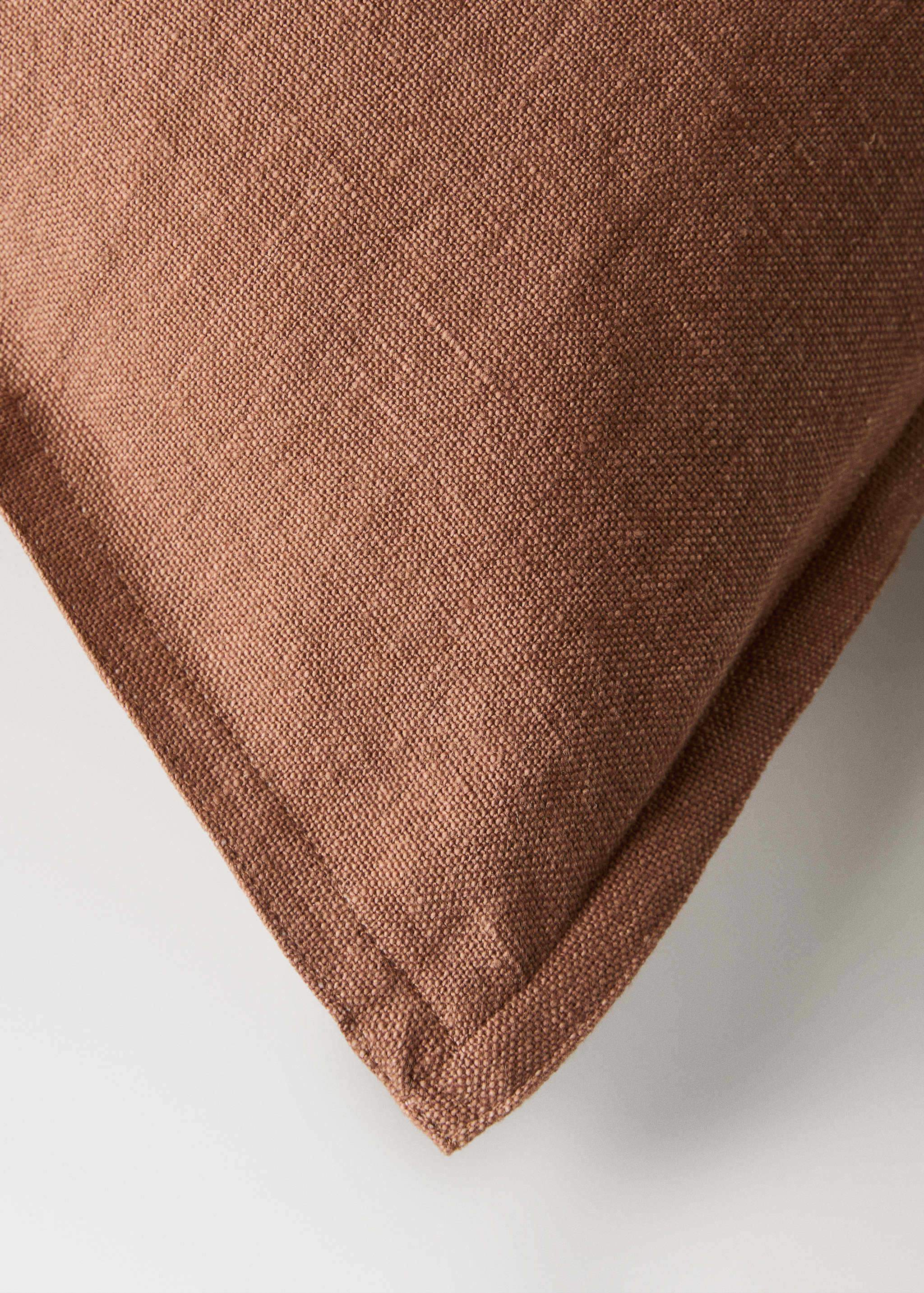 Linen cushion cover with flange 45x45 cm - Details of the article 2