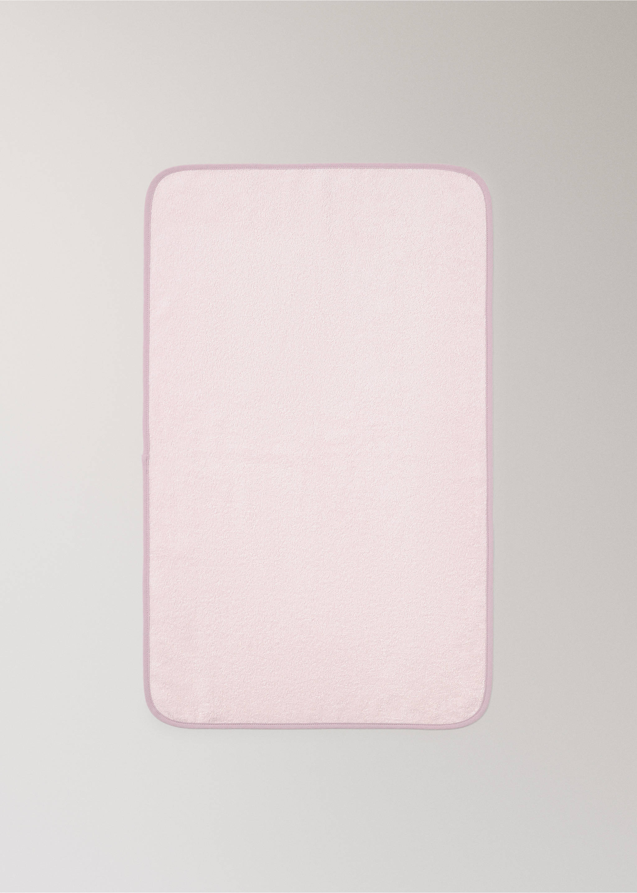 Handduk i bomull med kontrasterande kant - Detaljer om artikeln 3, Persika. Ref: 27042935-00.