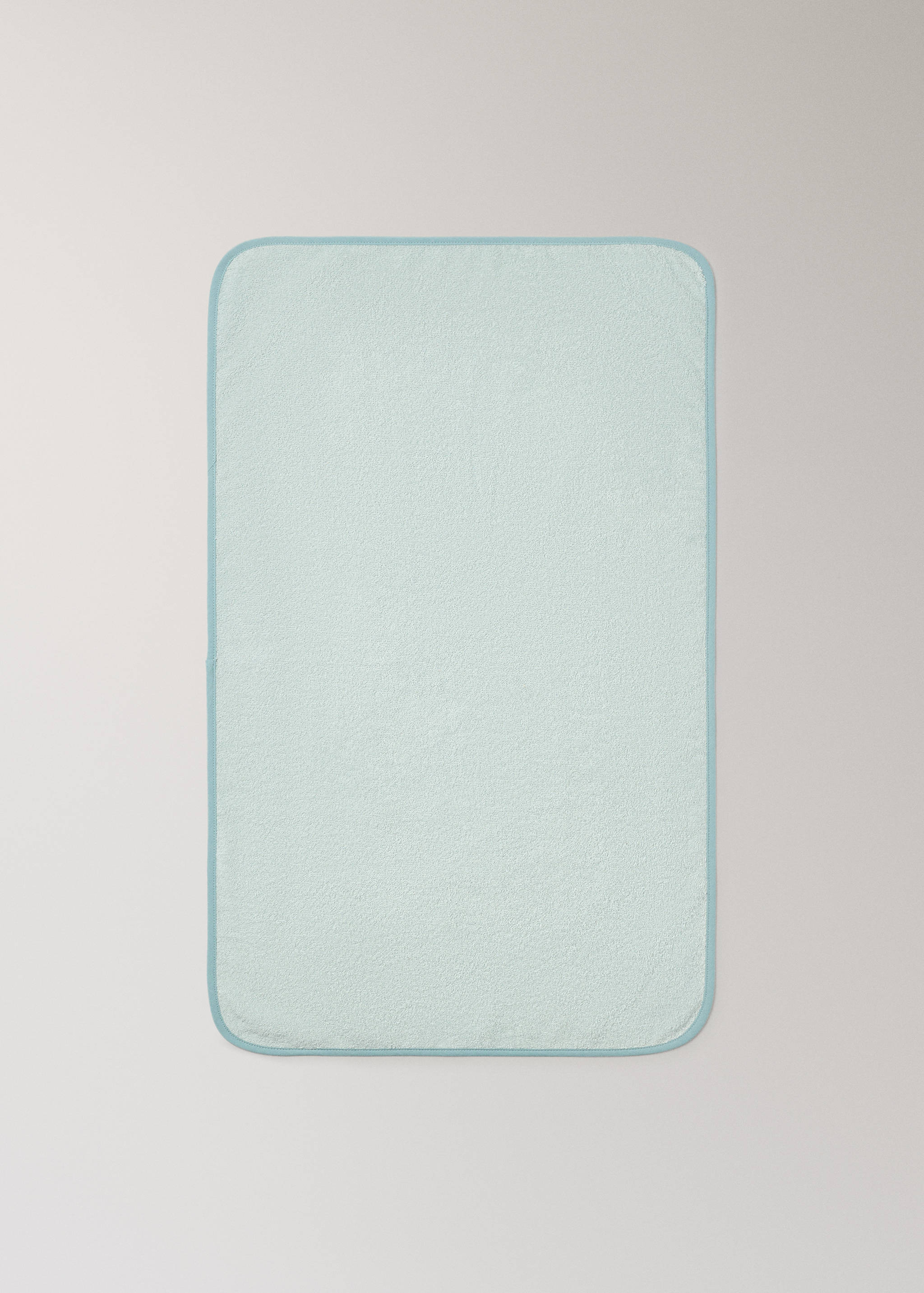 Cotton washbasin towel with contrasting trim - Details of the article 3