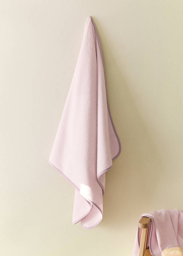 Toalla infantil ducha ribete contraste