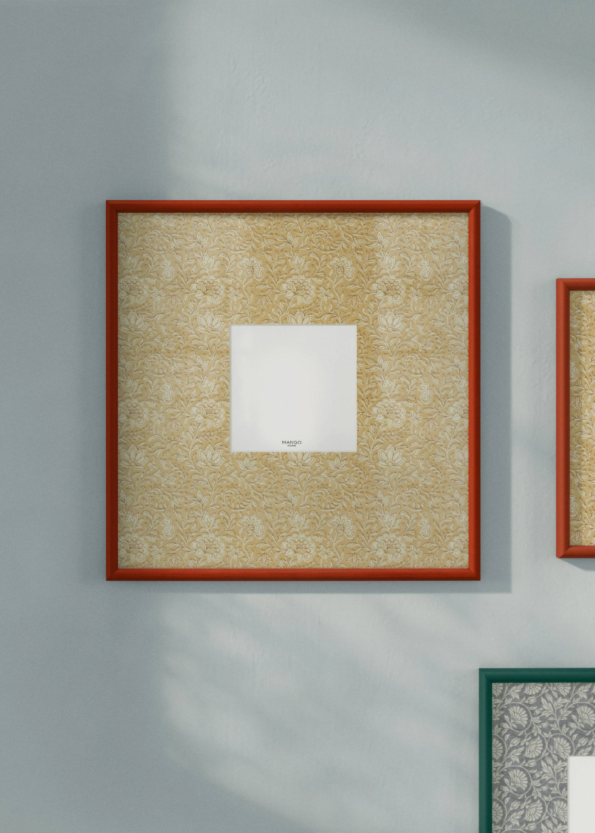 Portafotos marc contrast estampat floral extragran - Pla general