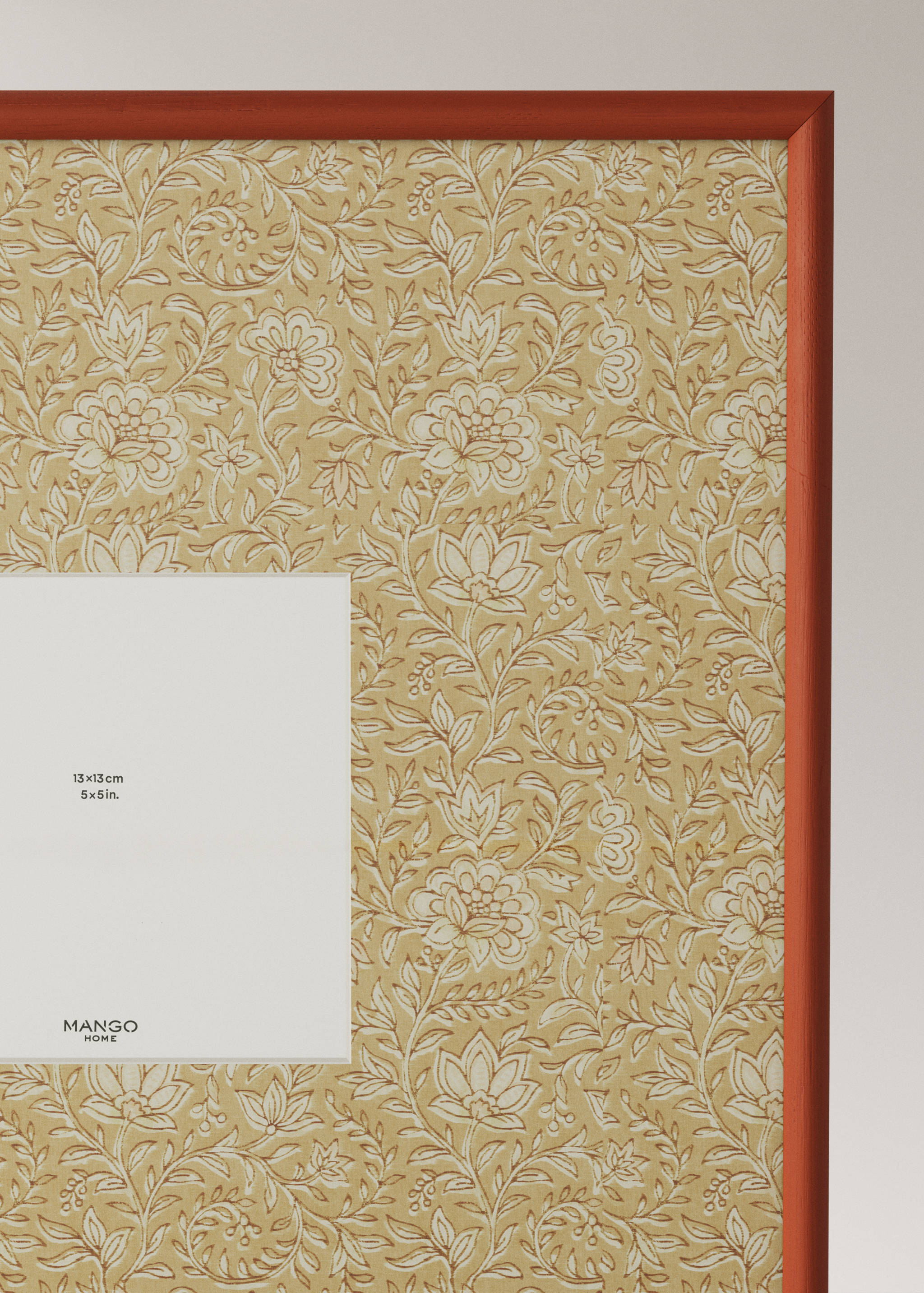 Portafotos marc contrast estampat floral extragran - Detall de l'article 1