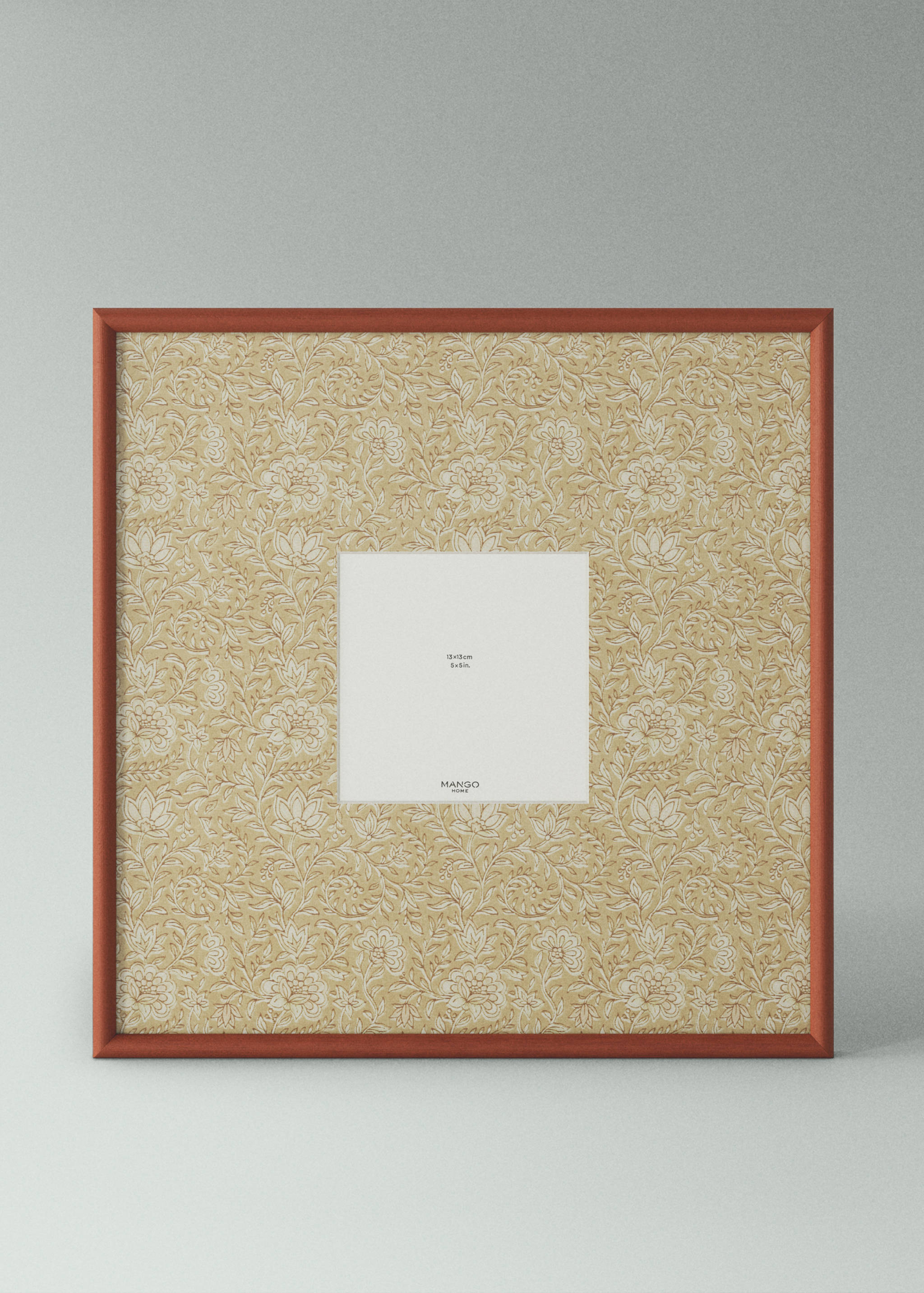 Extra großer Bilderrahmen mit kontrastierendem Blumenmuster - Mittlere Ansicht