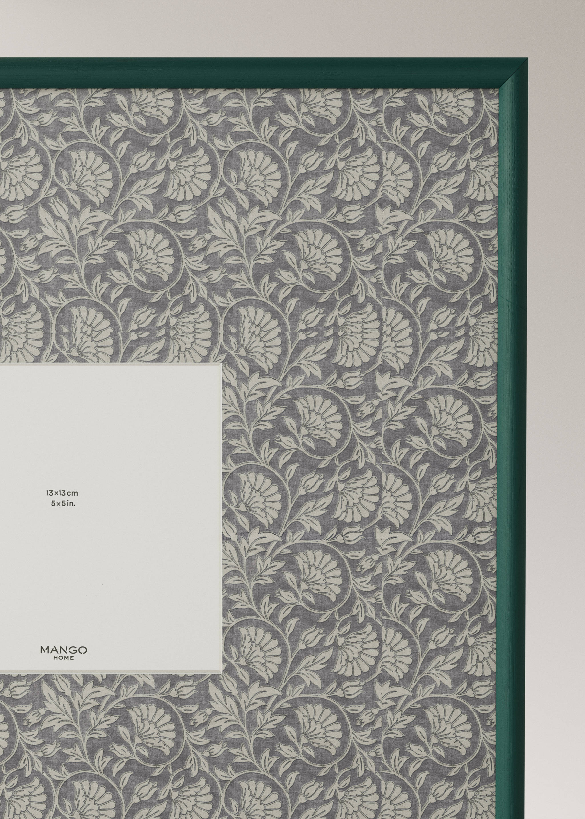 Portafotos marc contrast estampat floral extragran - Detall de l'article 1