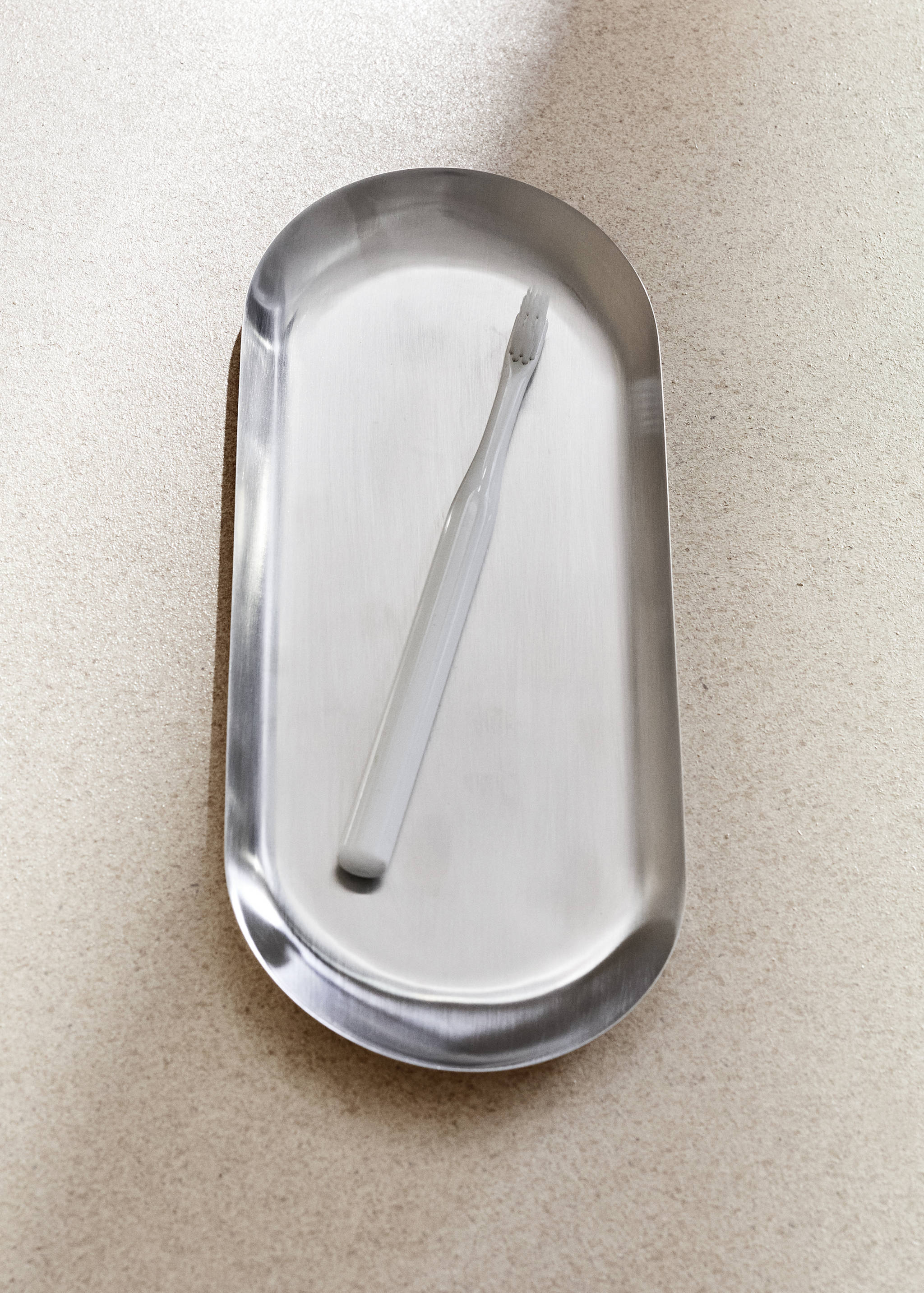 Stainless steel bathroom tray - General plane