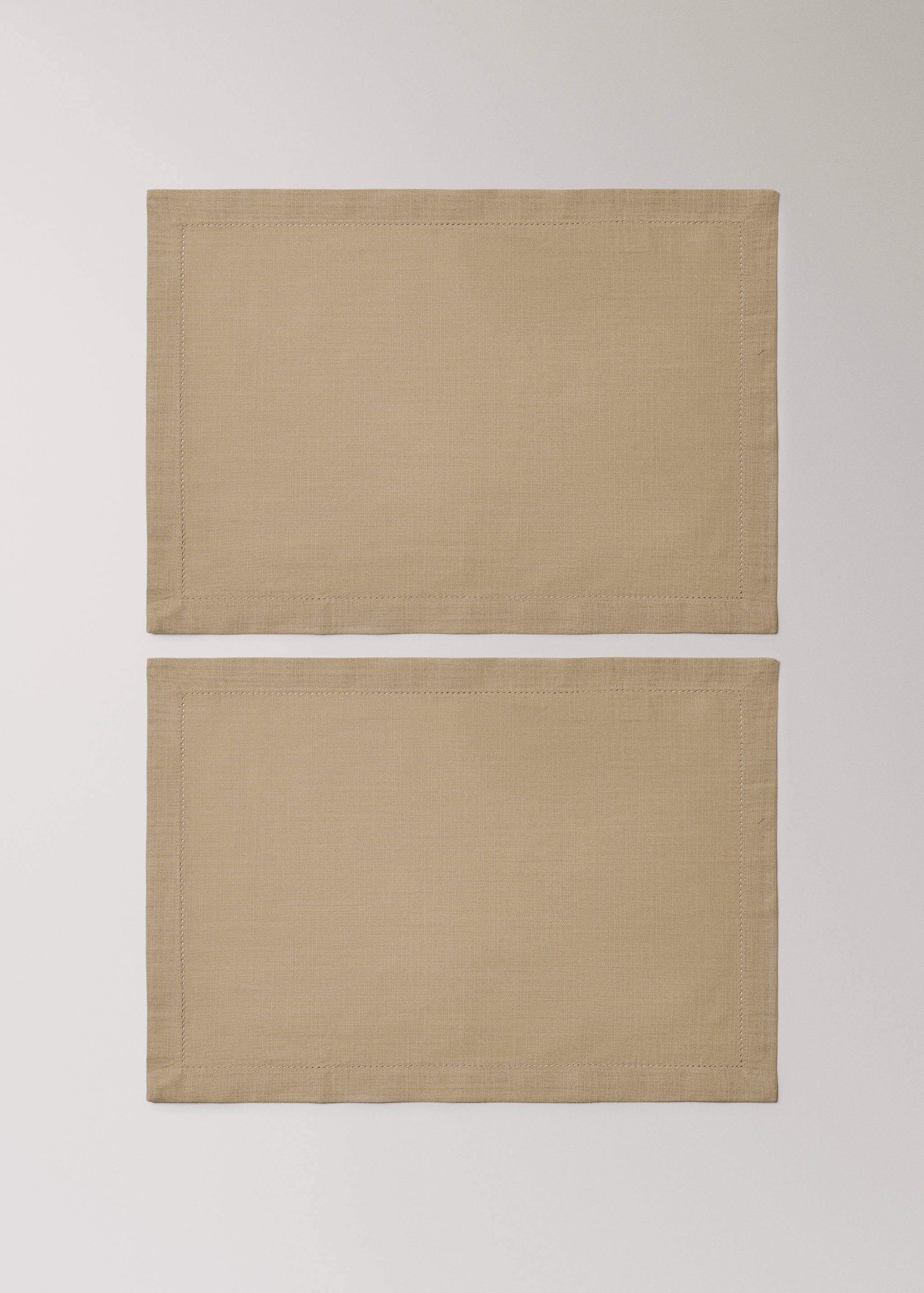 Cotton placemat with hemstitch - Article without model