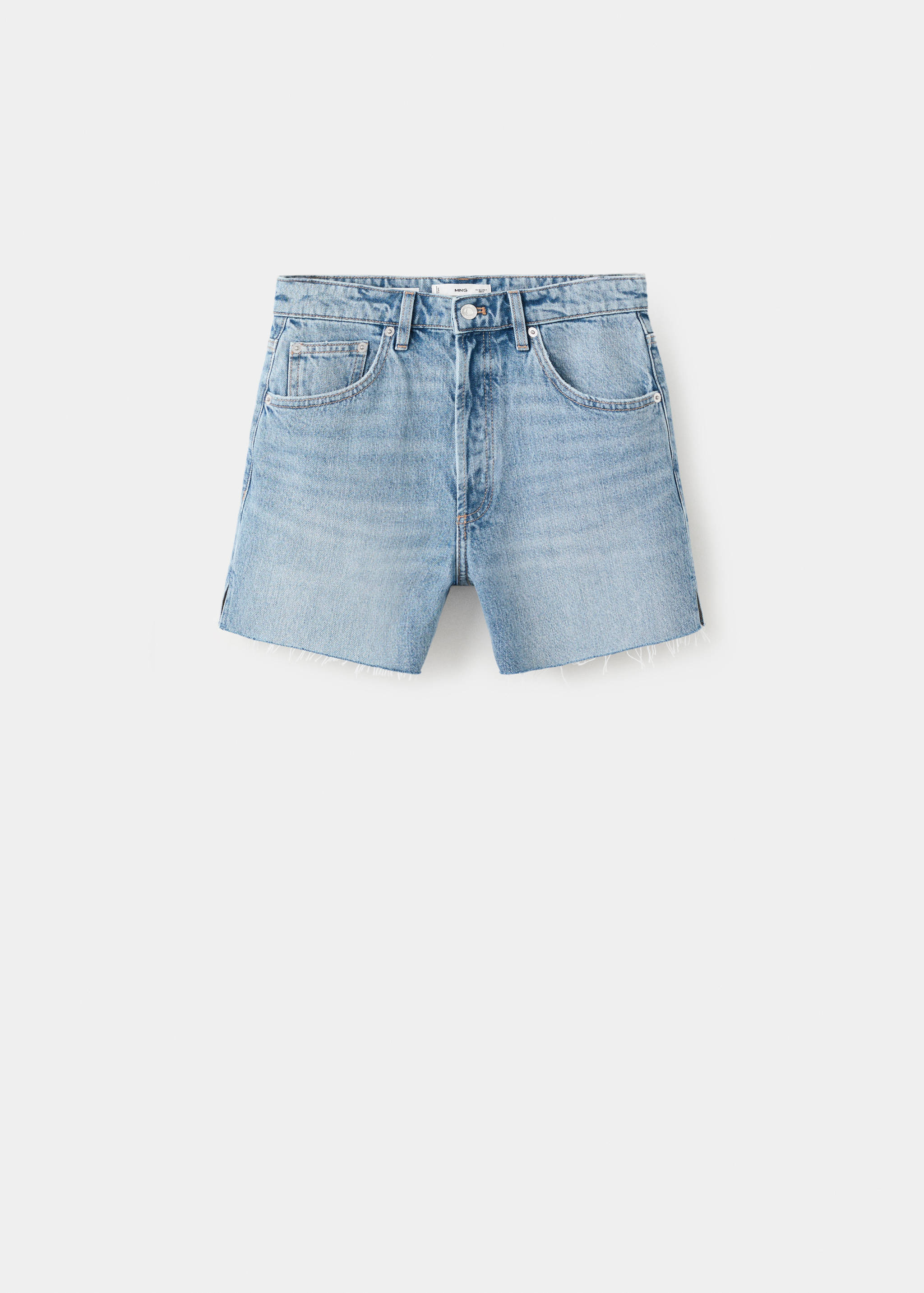Shorts denim bajo deshilachado - Artículo sin modelo
