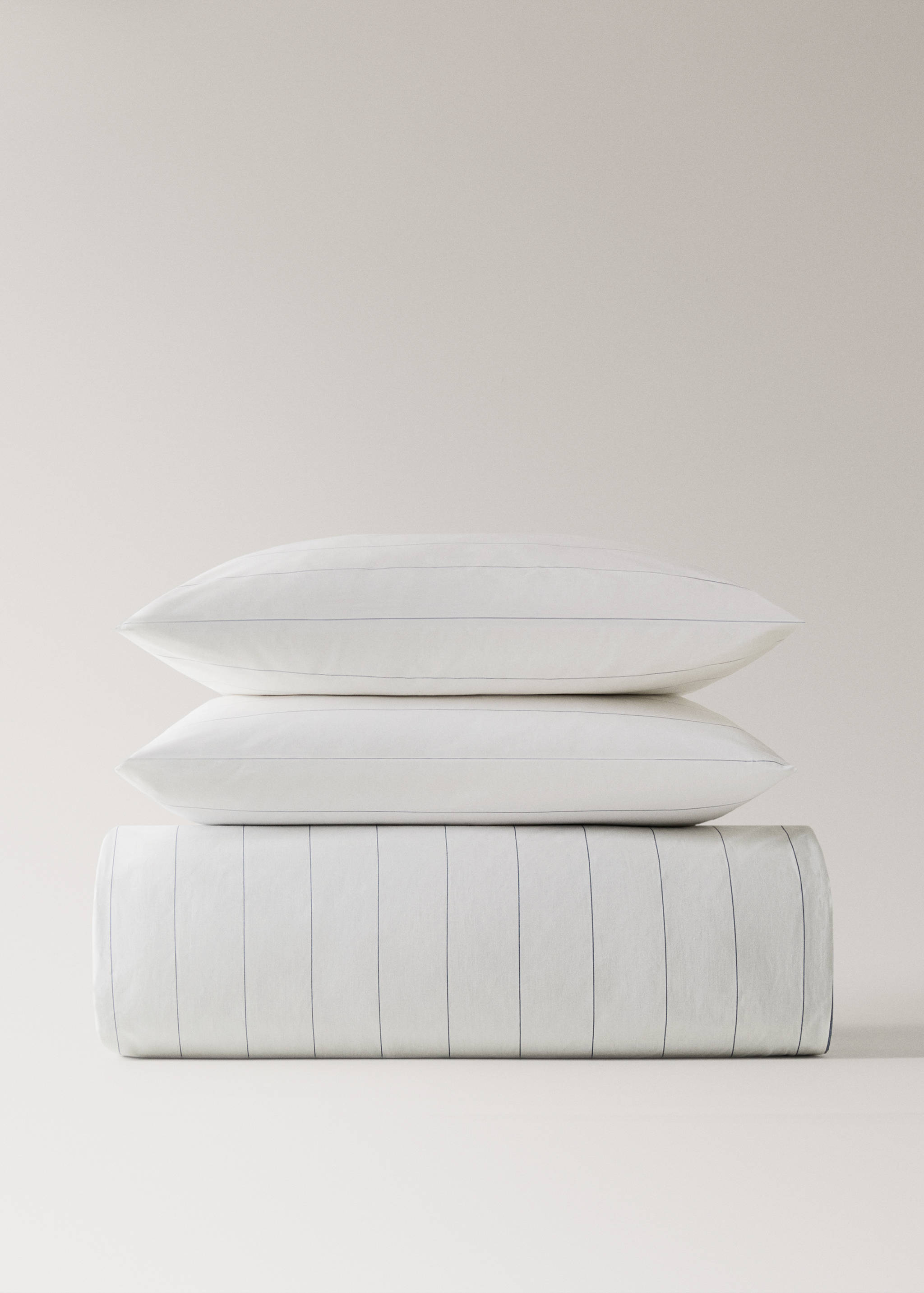 100% cotton reversible striped duvet cover for 90 cm bed - Details of the article 4