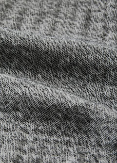 Weiche Tagesdecke aus Baumwoll-Melange, 90/105  cm Bett — Dunkelgrau meliert 2