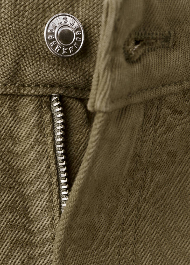 Mid-rise balloon jeans — Khaki