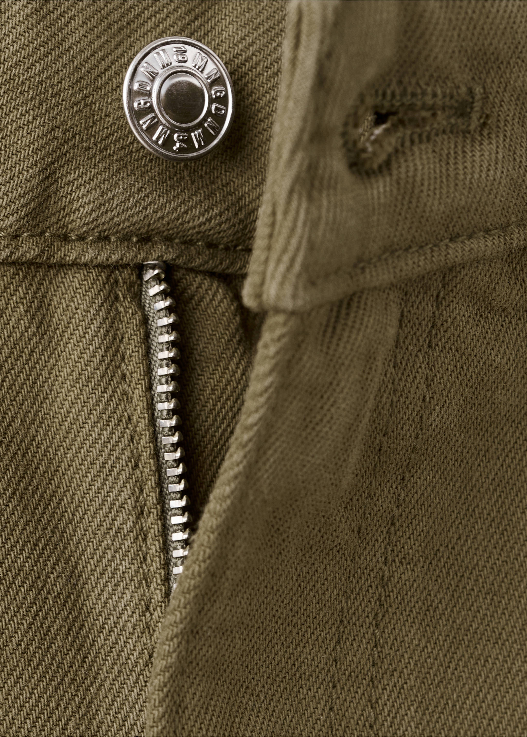 Mid-rise balloon jeans - Details of the article 8, Khaki. Ref: 27043298-00.