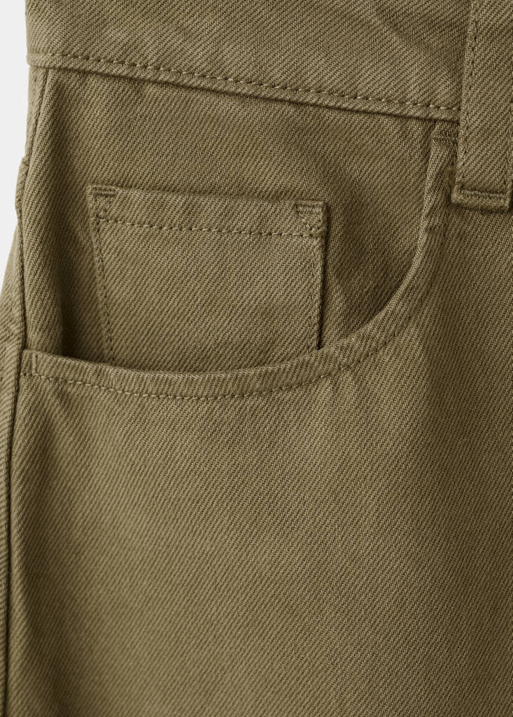 Mid-rise balloon jeans — Khaki