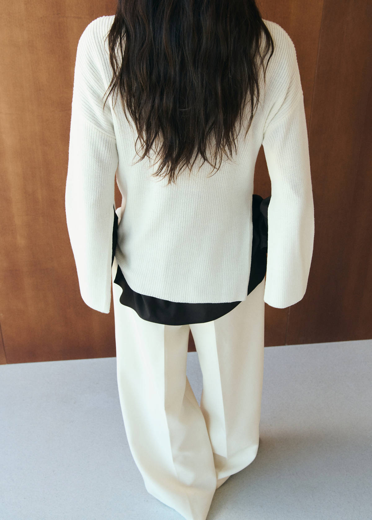 Turtleneck knit sweater — Off White