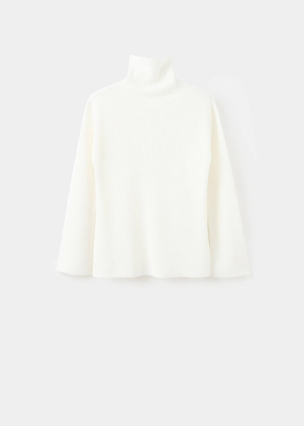 Turtleneck knit sweater — Off White
