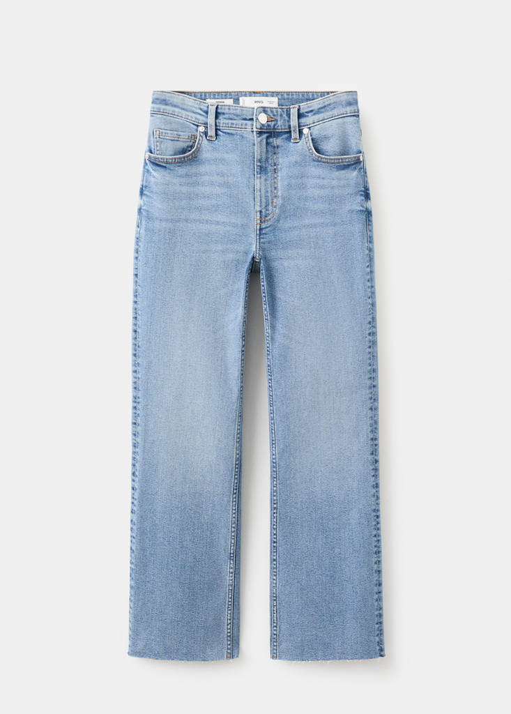 Sienna flared cropped jeans — Medium Blue