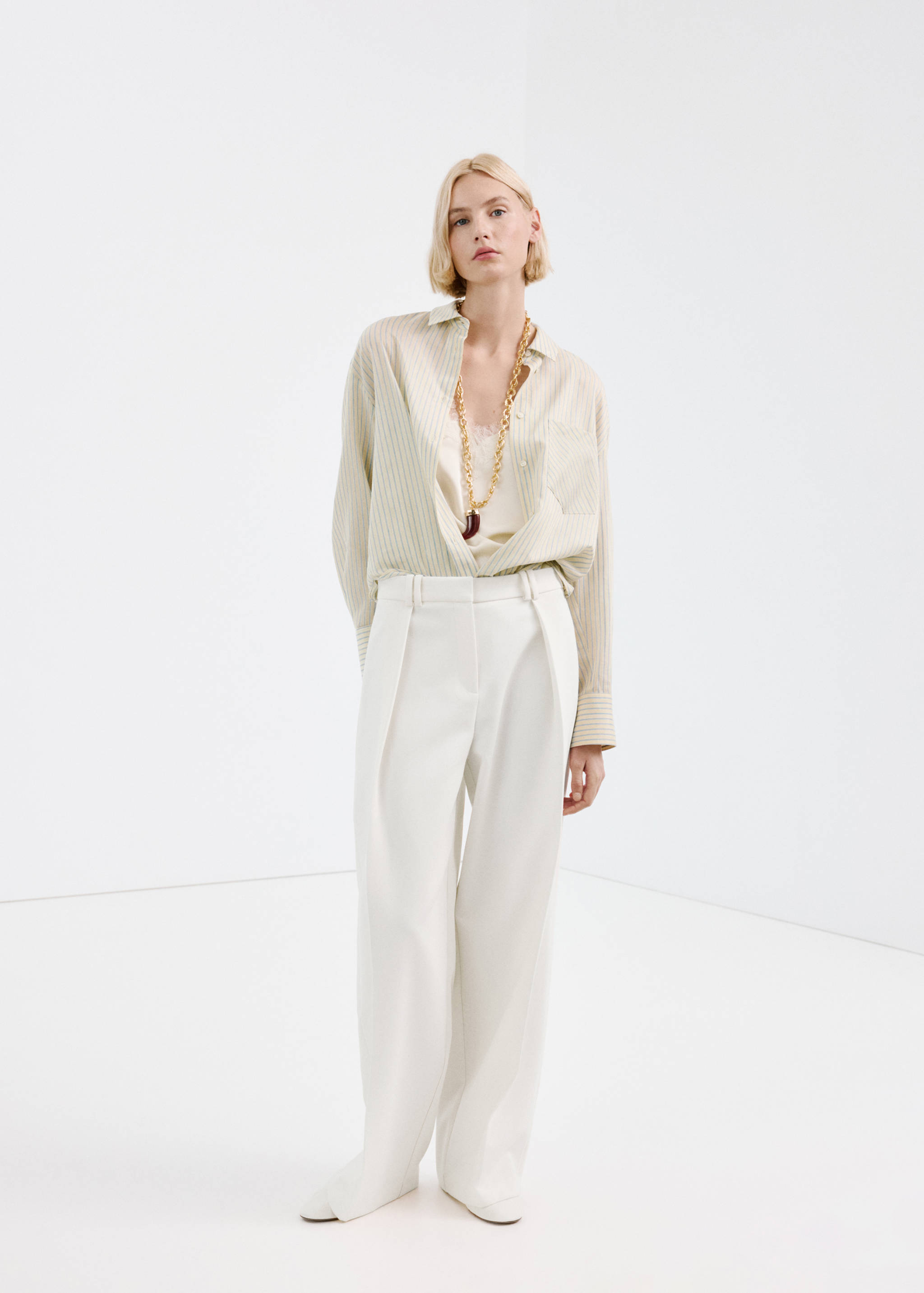 莱赛尔纤维口袋衬衫 - null