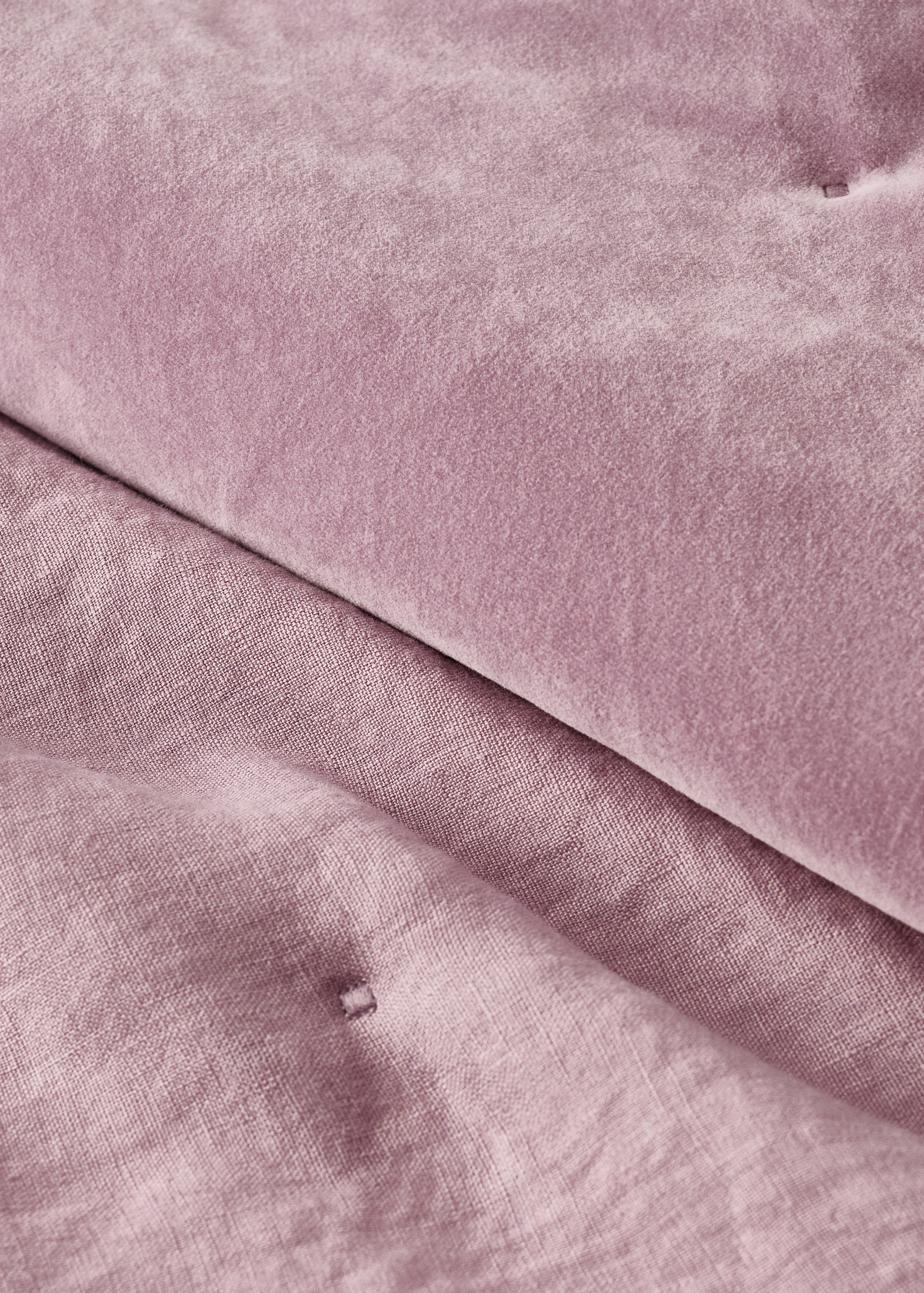 Linen velvet bedspread footboard - Details of the article 3