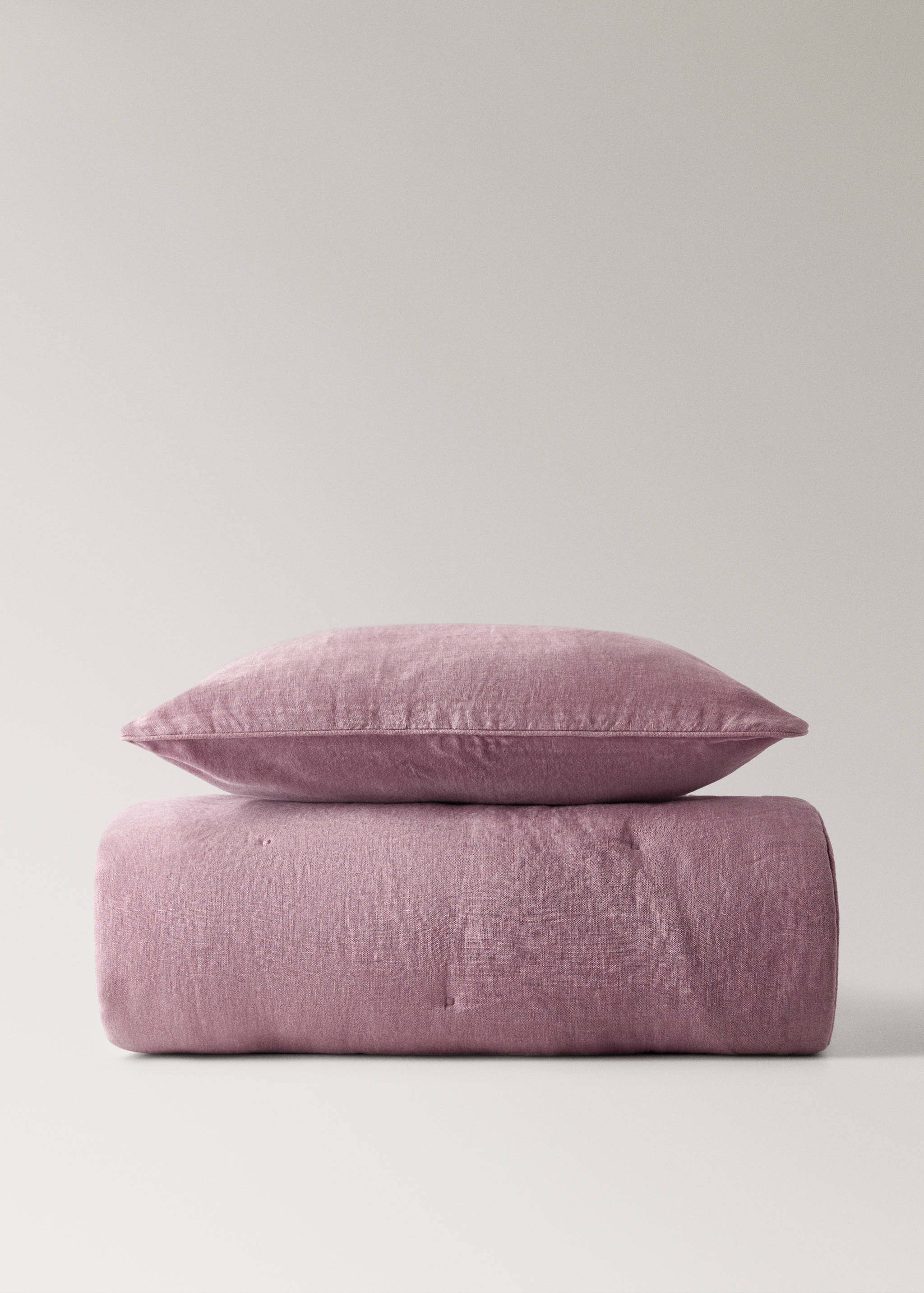 Linen velvet bedspread footboard - Details of the article 4