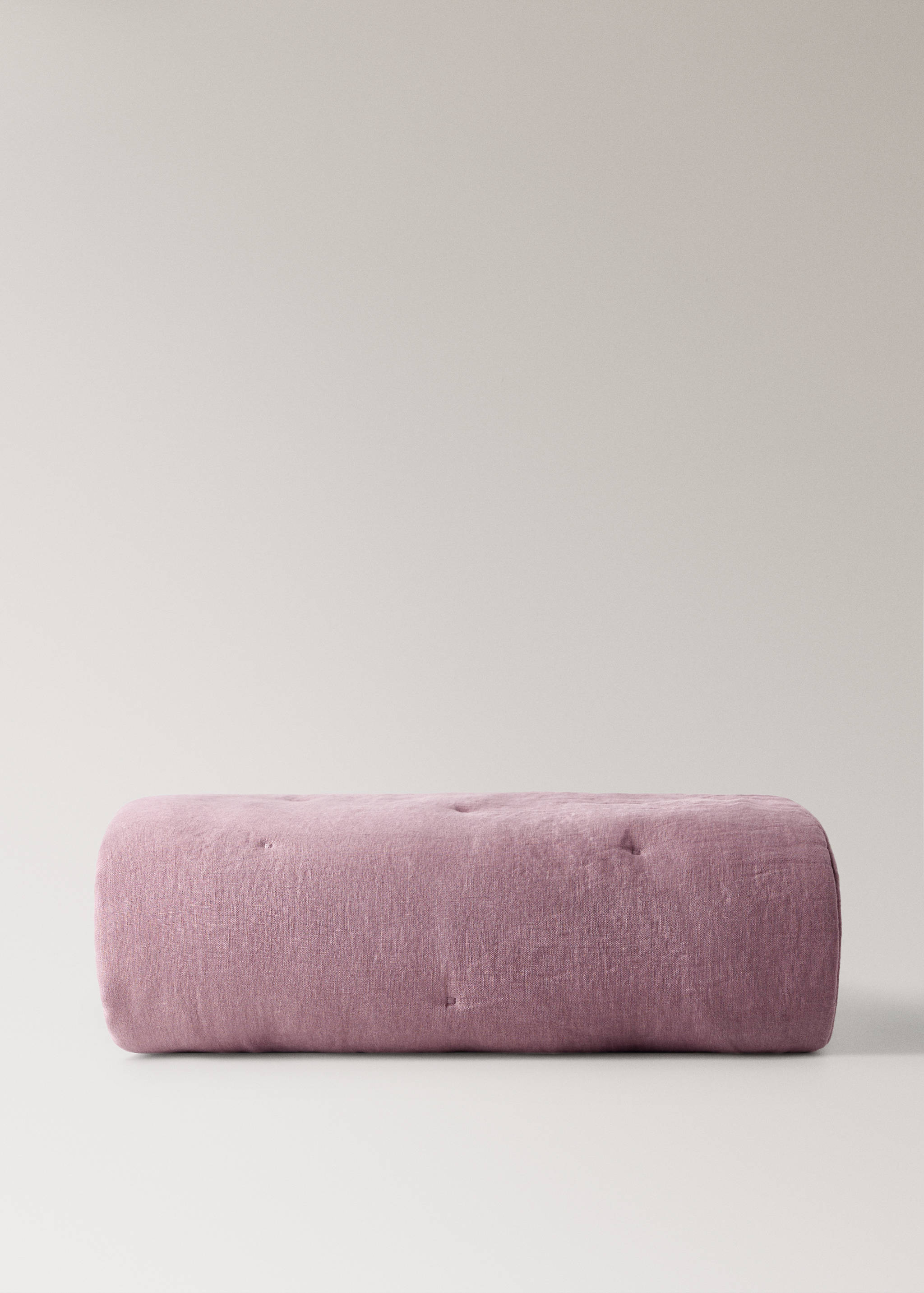Linen velvet bedspread footboard - Article without model