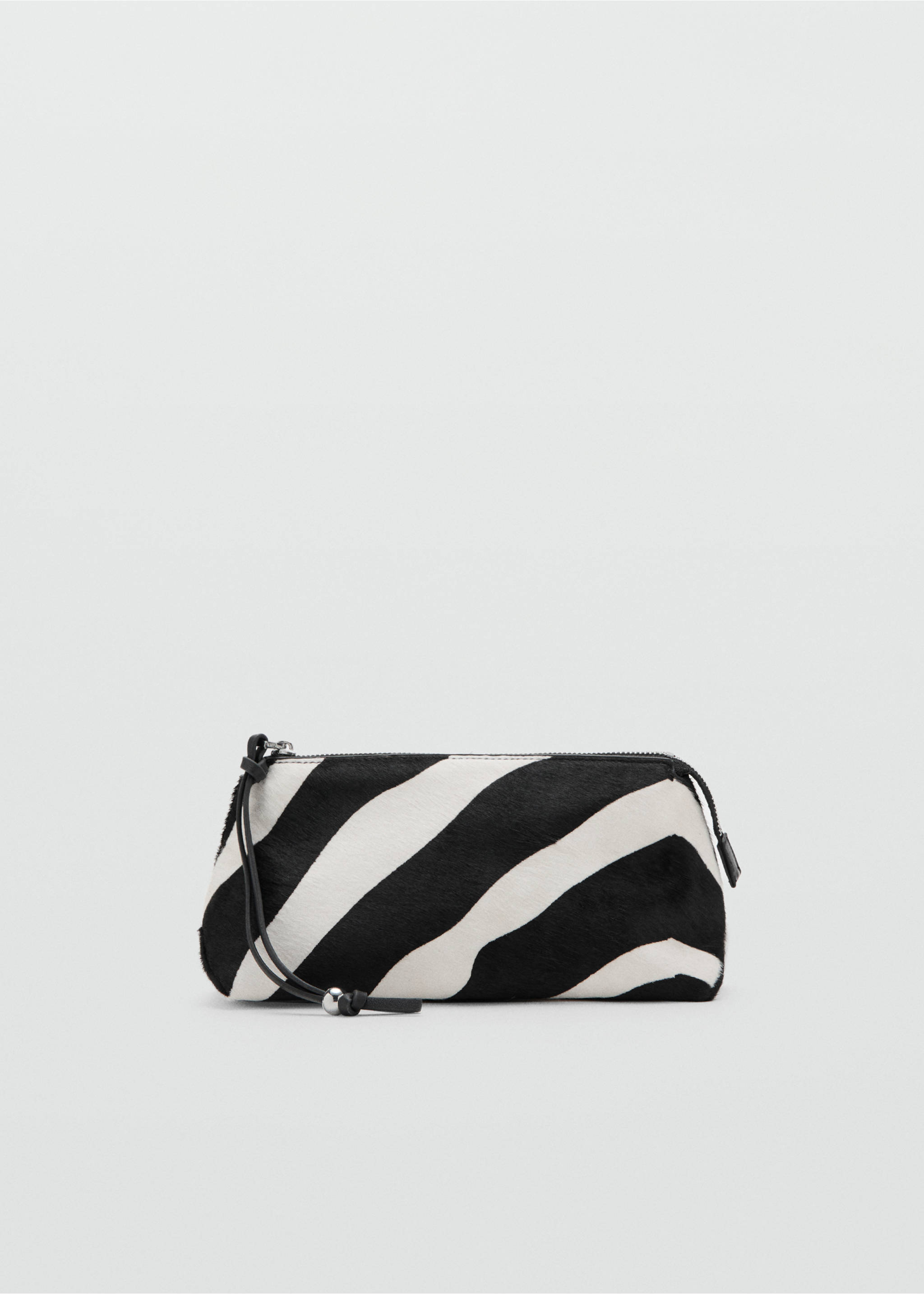 Zebra hair leather toiletry bag - Article without model, Black. Ref: 27043312-00.