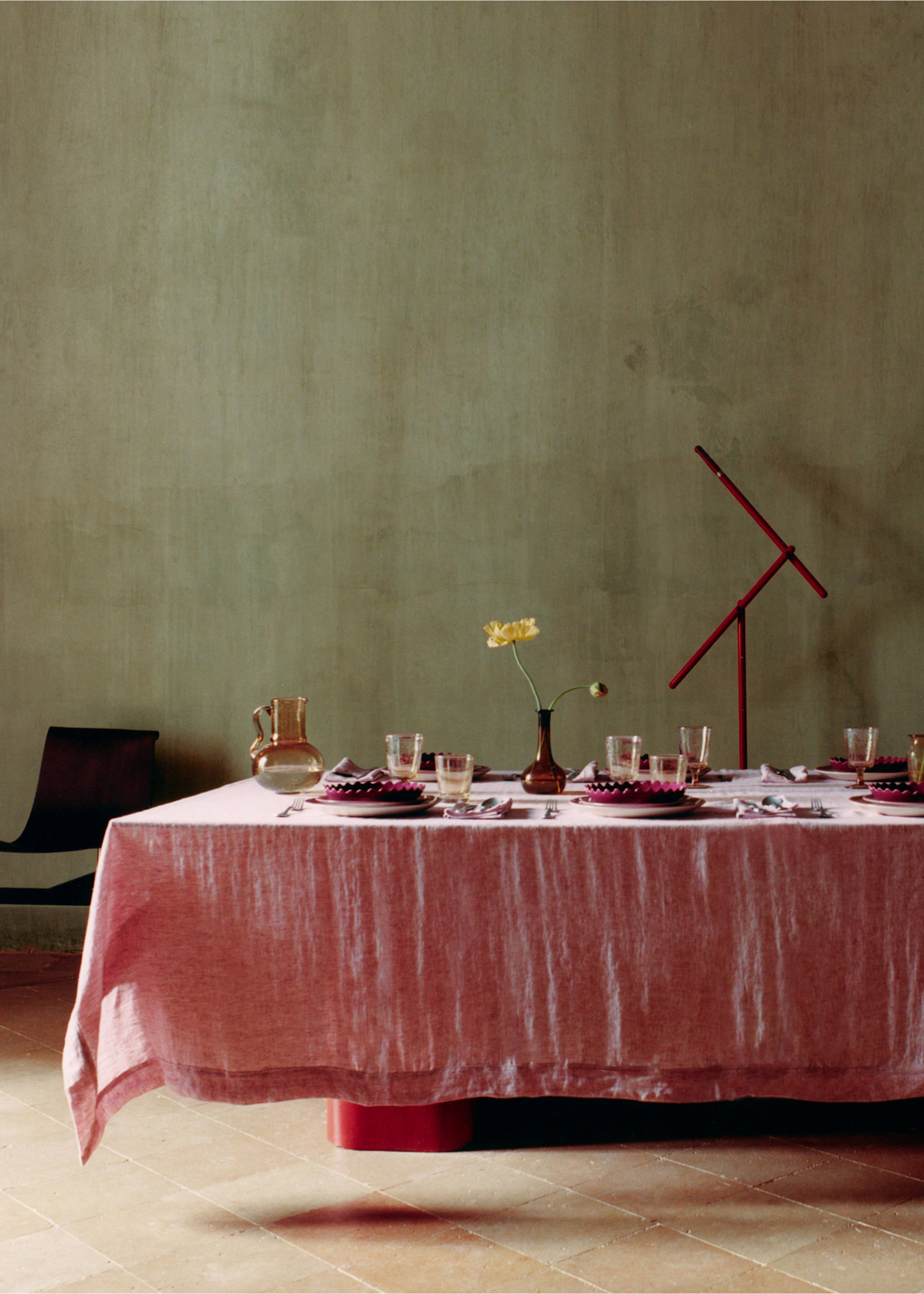 Carafă din sticlă colorată cu bule - Detaliu al articolului 6, Portocaliu. Ref: 27043313-00.